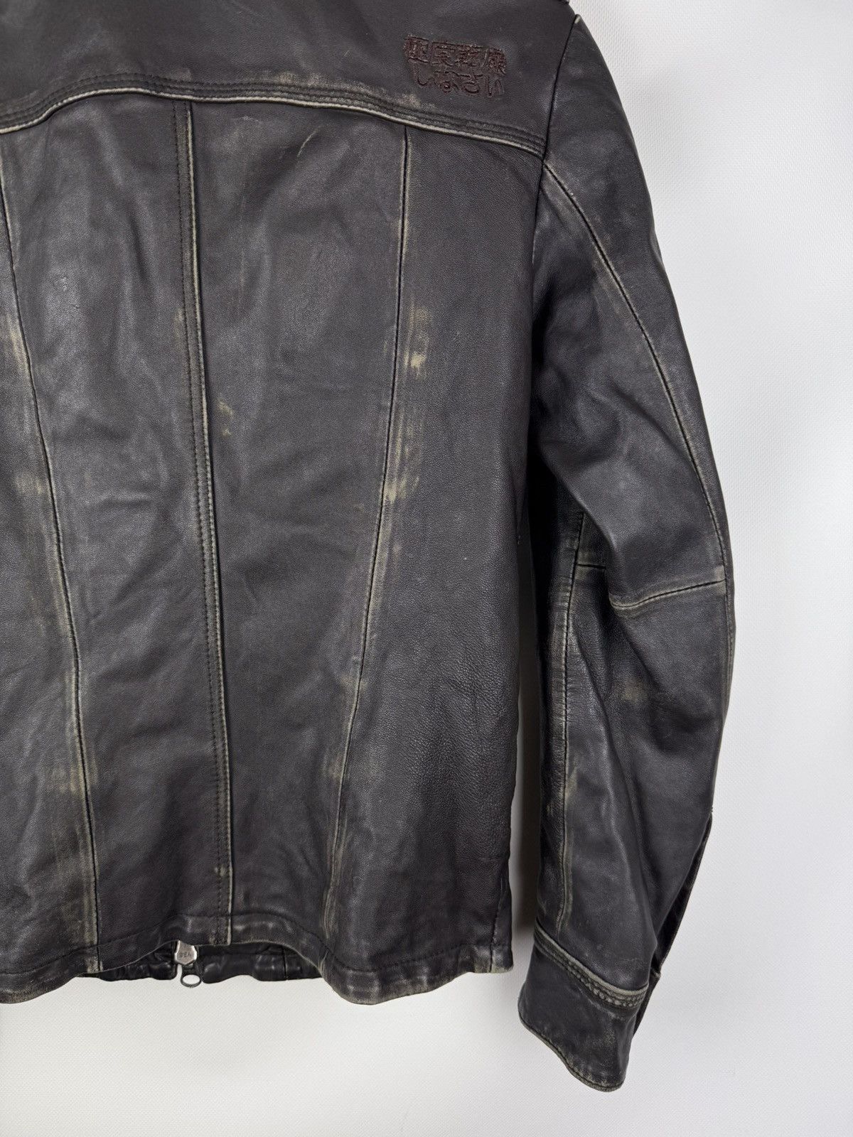 Superdry Superdry Japan Men’s Leather Multipocket Jacket Size S Size US S / EU 44-46 / 1 - 18 Thumbnail