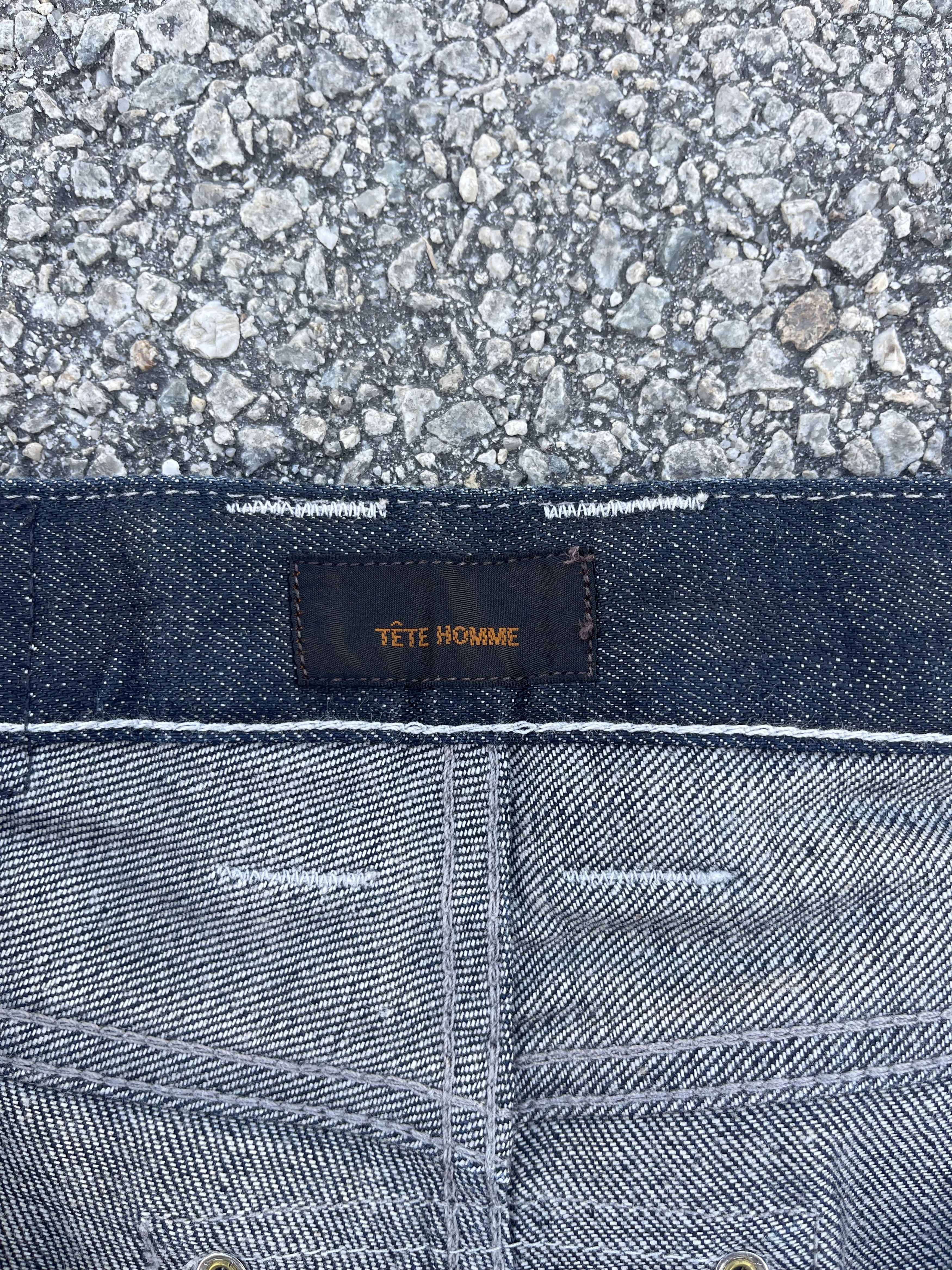 Issey Miyake × Tete Homme Tete Homme Flare Waxed Denim Kendrick Lamar Size US 29 - 4 Thumbnail