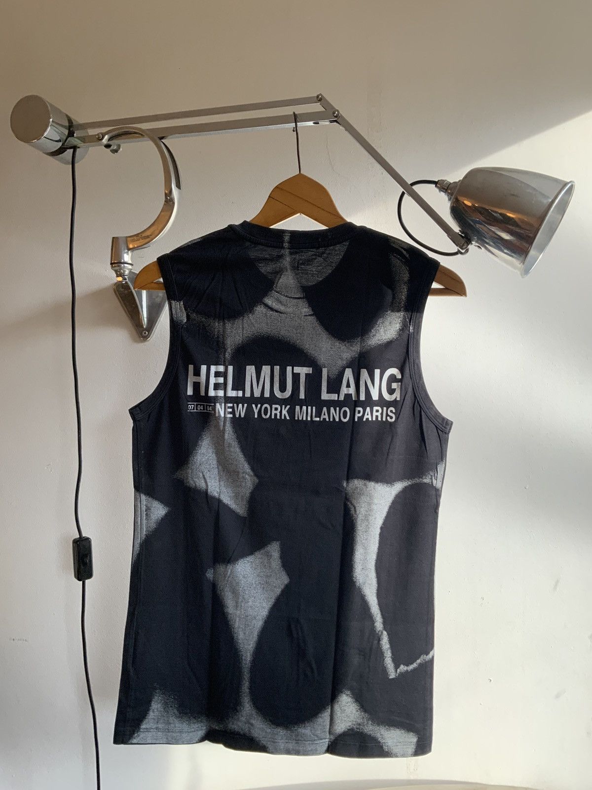 Helmut Lang 90's Archive Military Micro Ribbed Tank Top