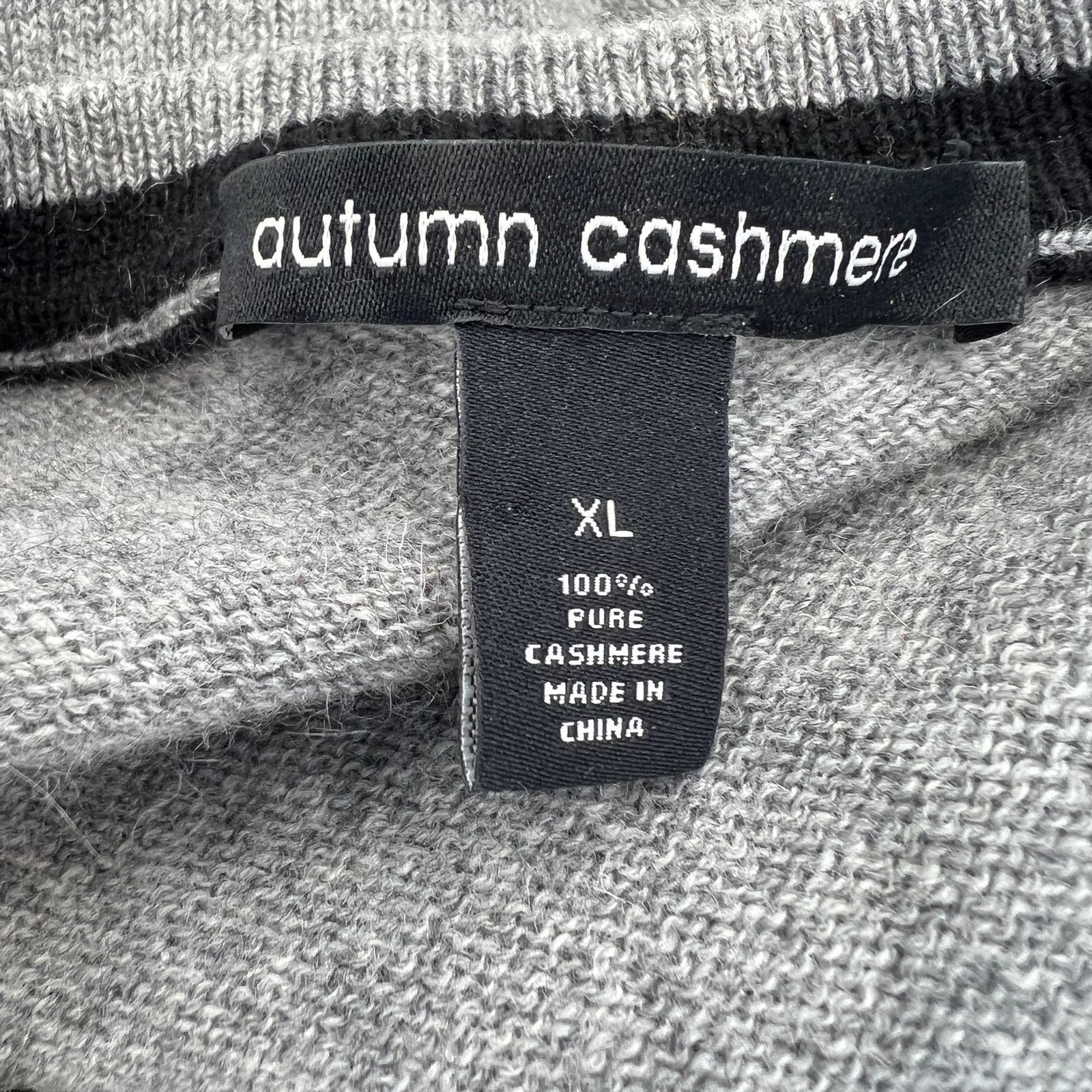 Autumn Cashmere Autumn Cashmere Gray Crewneck Sweater Pullover Long Sleeves Size US XL / EU 56 / 4 - 3 Thumbnail