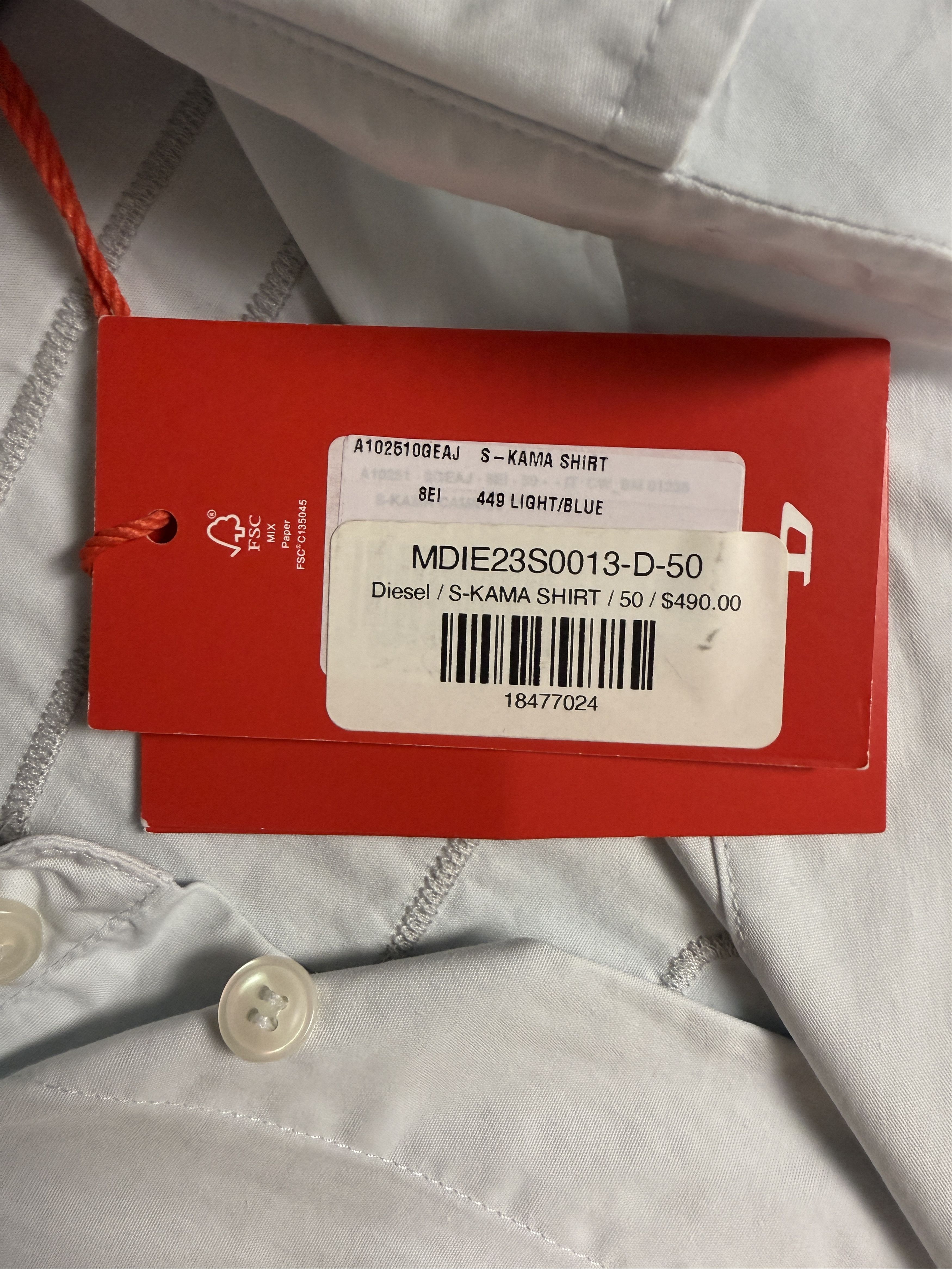 Diesel $490 Diesel S-KAMA Shirt Size US M / EU 48-50 / 2 - 8 Thumbnail