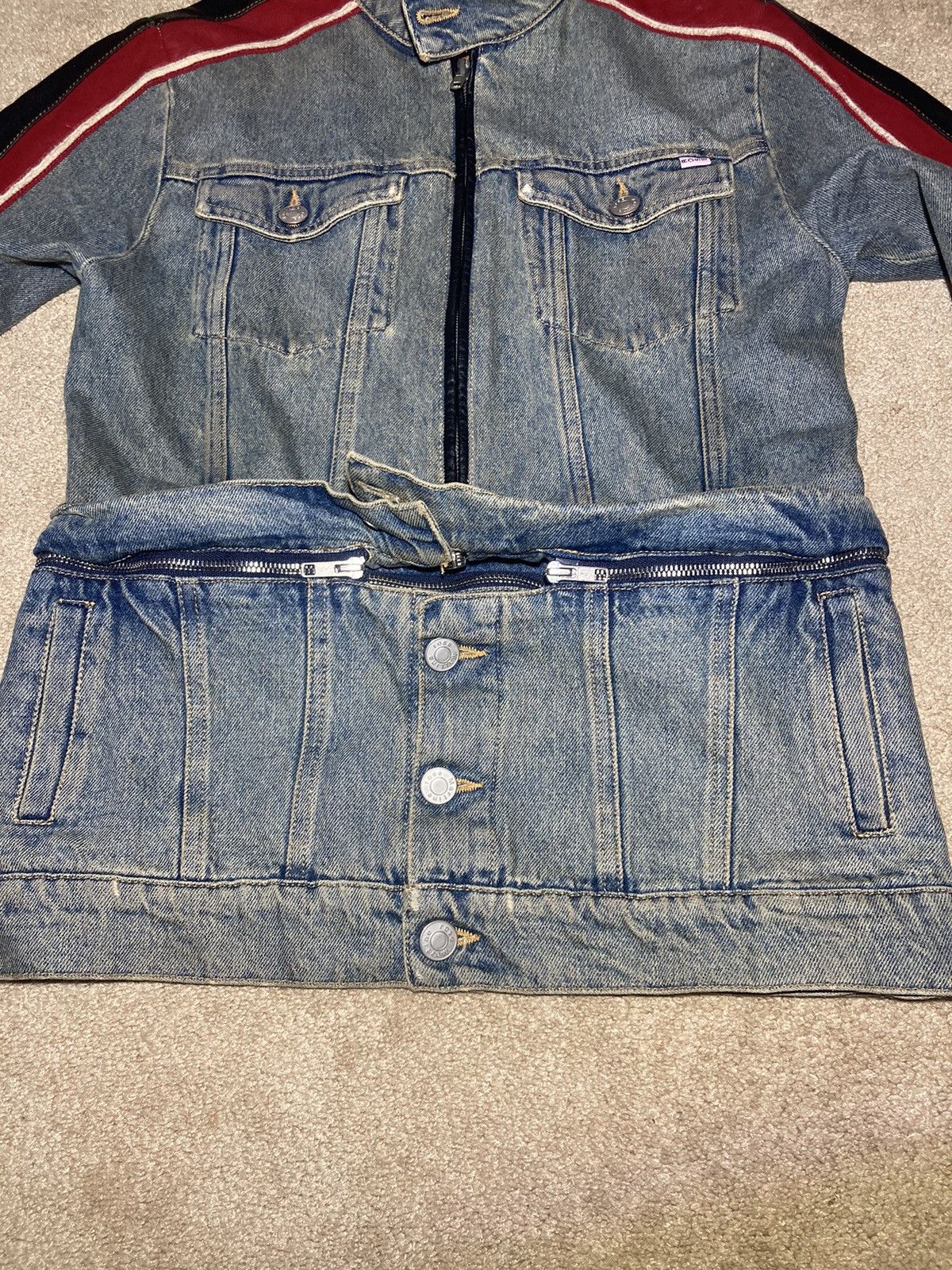 Martine Rose SS20 Martine Rose Leather Stripe Denim Reconstructed 2020 MR Size US S / EU 44-46 / 1 - 7 Thumbnail