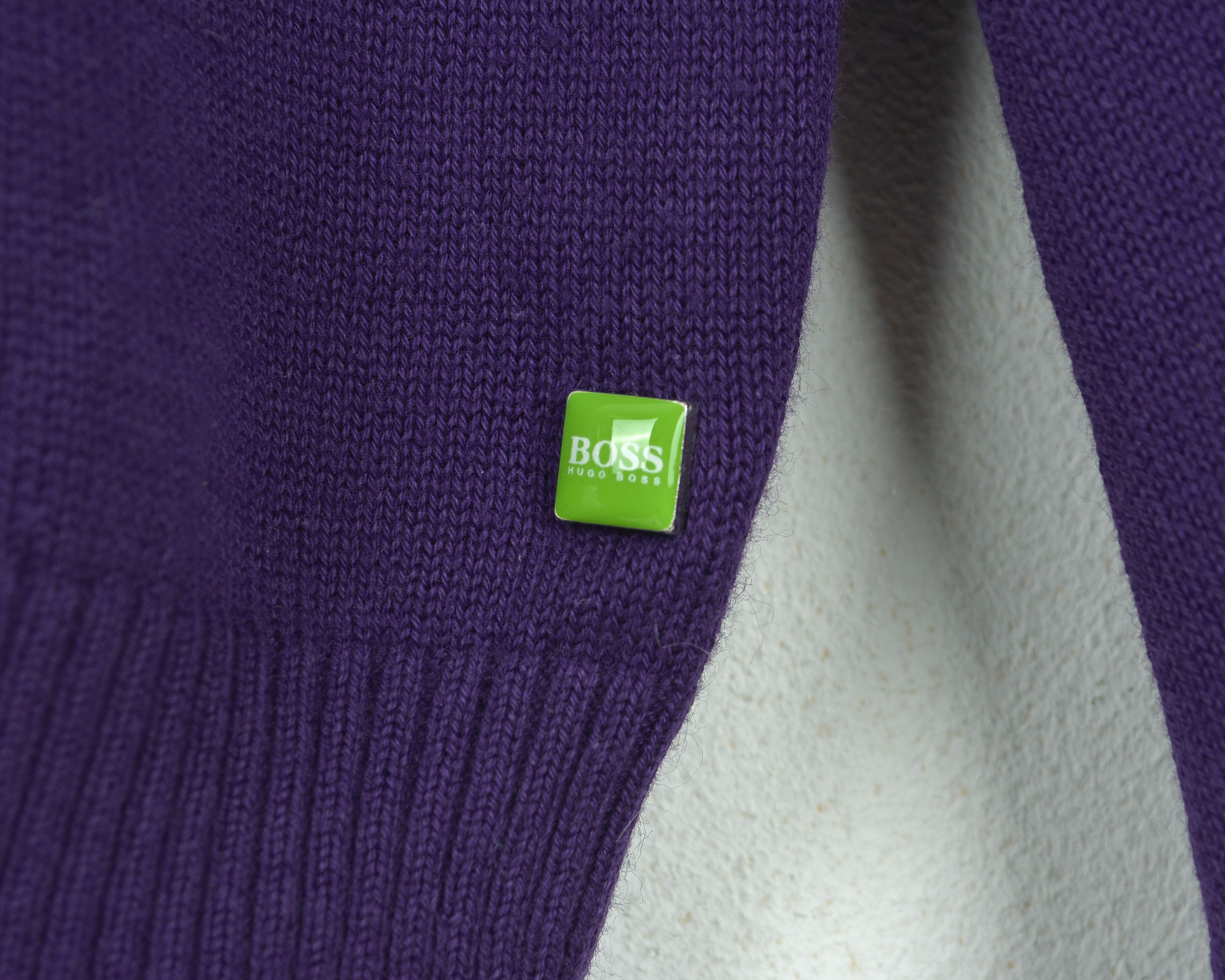 Hugo Green Label Cotton Sweater Jumper V-Neck Pullover Tight Knit Size US L / EU 52-54 / 3 - 4 Thumbnail