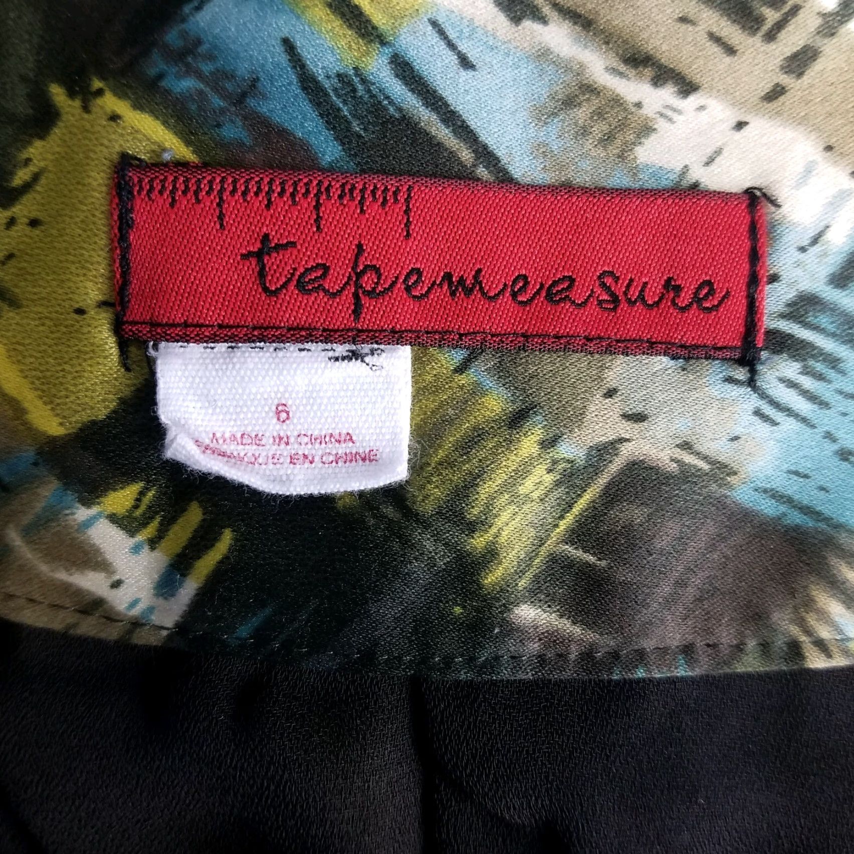 Vintage Tapemeasure Womens Skirt Size 6 Brown Teal Pleated Knee Length Polyester Size 28" / US 6 / IT 42 - 3 Thumbnail