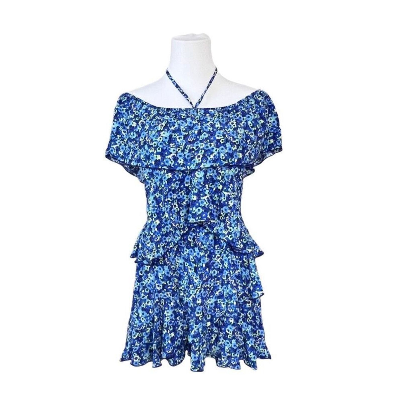 Zara Zara Tiered Blue Floral Cottagecore Jumpsuit Romper MEDIUM Size M / US 6-8 / IT 42-44 - 4 Thumbnail