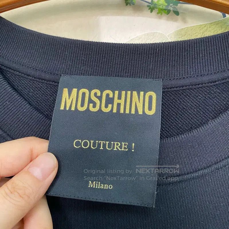 Moschino Moschino Black Cotton Men's Sweatshirt . Size US L / EU 52-54 / 3 - 6 Thumbnail