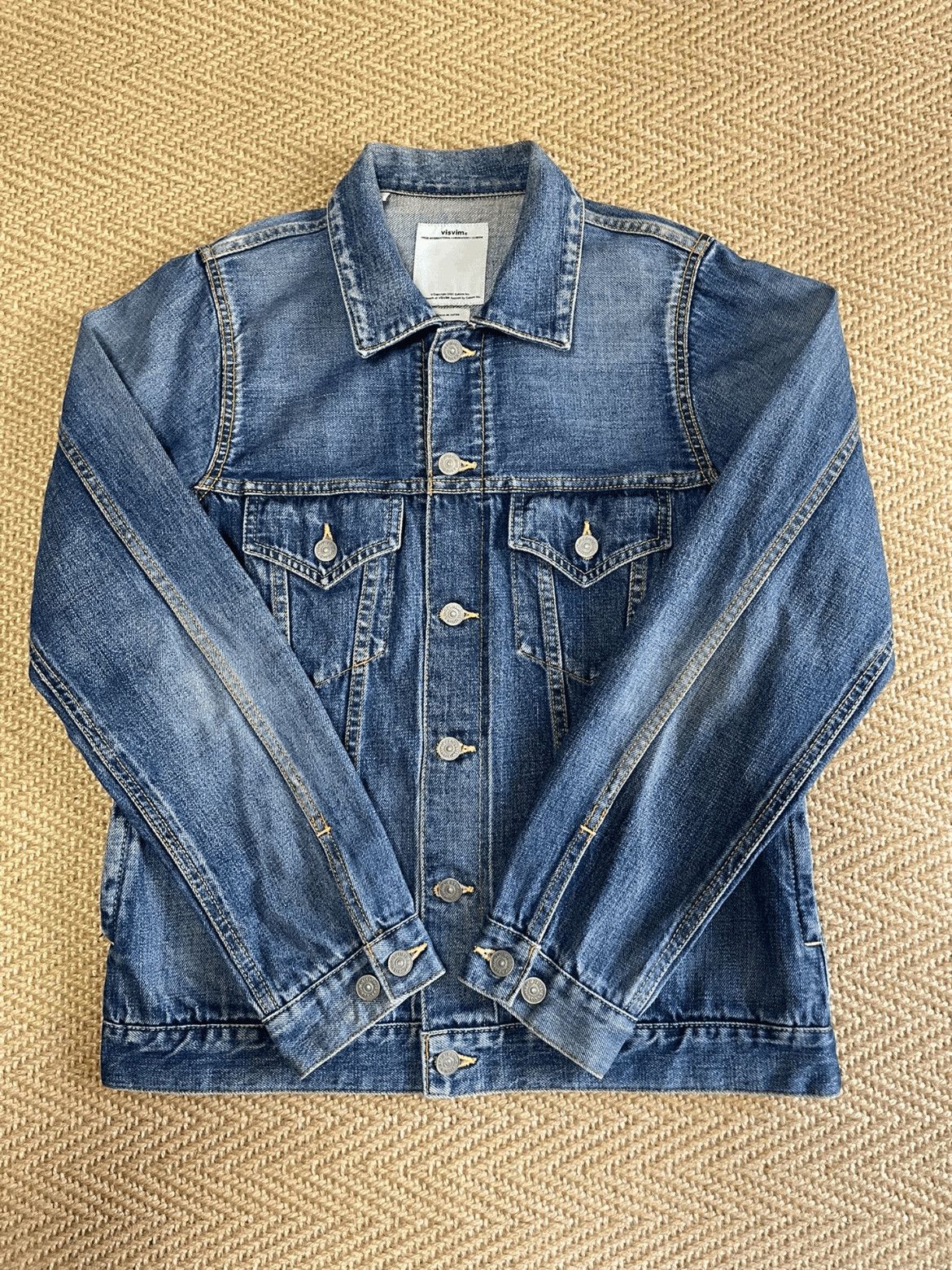 Sz 2 Visvim SS 103 DAMAGED Denim Jacket
