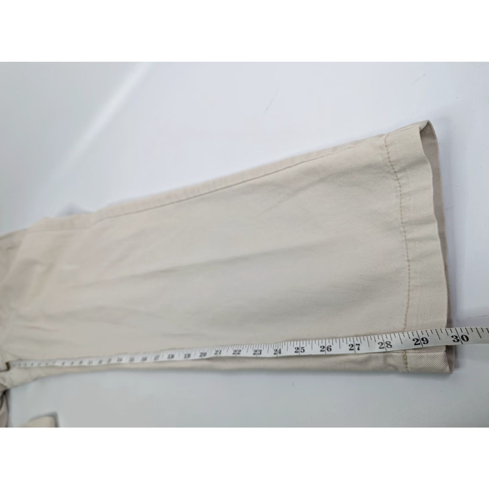 Lee VINTAGE Lee Riders Beige Women's Pants High Waist Size 6 Union Made in USA Size 28" / US 6 / IT 42 - 6 Thumbnail
