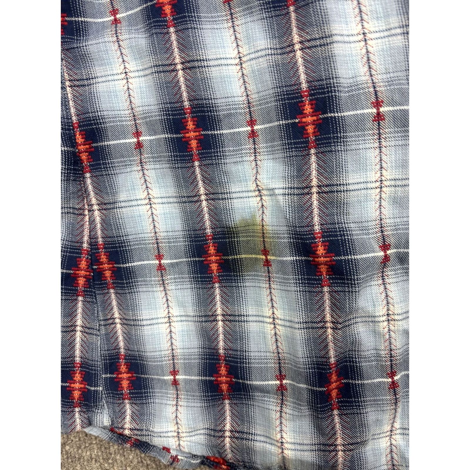 Vintage Sundance Shirt Womens Large Blue Red Plaid Snap Button Front Western Long Sleeve Size L / US 10 / IT 46 - 6 Thumbnail