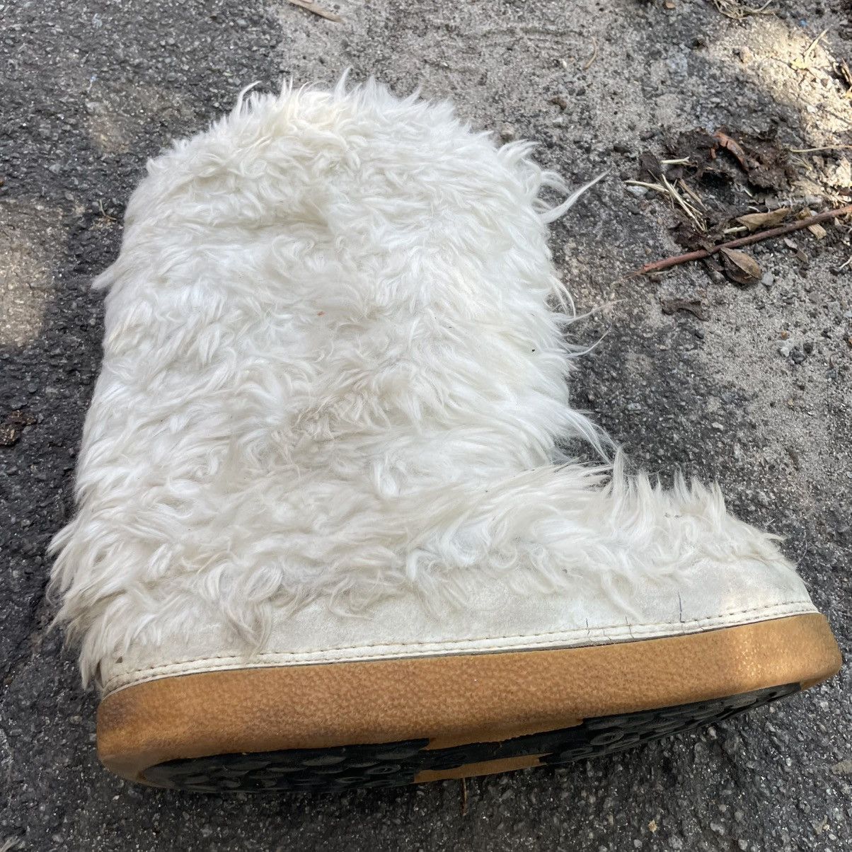Vintage FUR YETI MOHAIR WINTER SNOW MOON Y2K UNT BOOTS SHOES LIKE DI Size US 6.5 / EU 39-40 - 4 Thumbnail