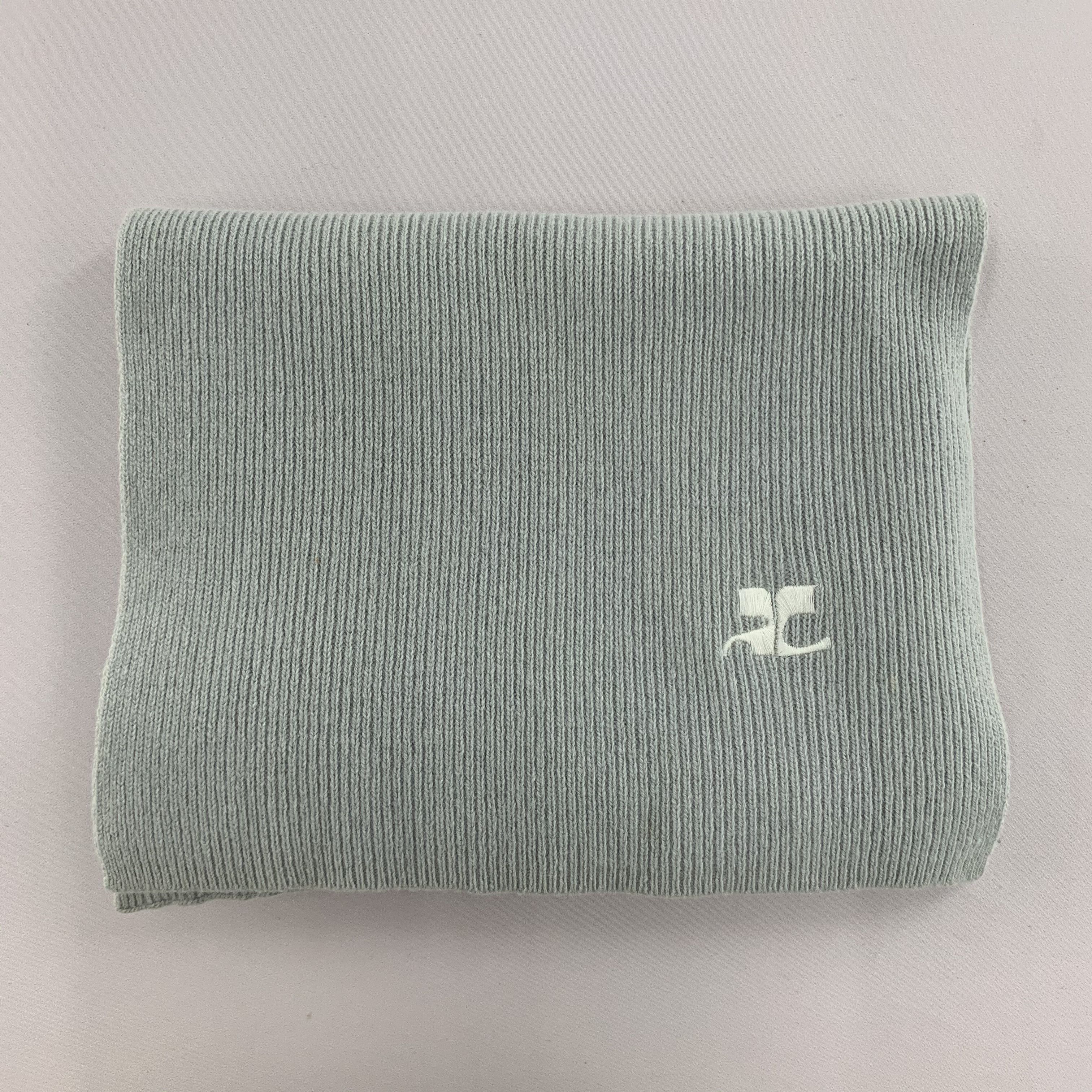 Courreges Courreges Scarf Wool Muffler Neck Wrap BL4365 Size ONE SIZE - 3 Thumbnail