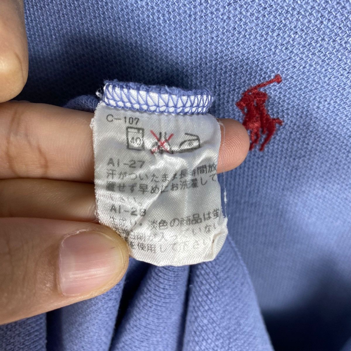 Polo Ralph Lauren Vintage 90's POLO By RALPH LAUREN Small Pony Polo Tee Shirt Size US M / EU 48-50 / 2 - 6 Thumbnail