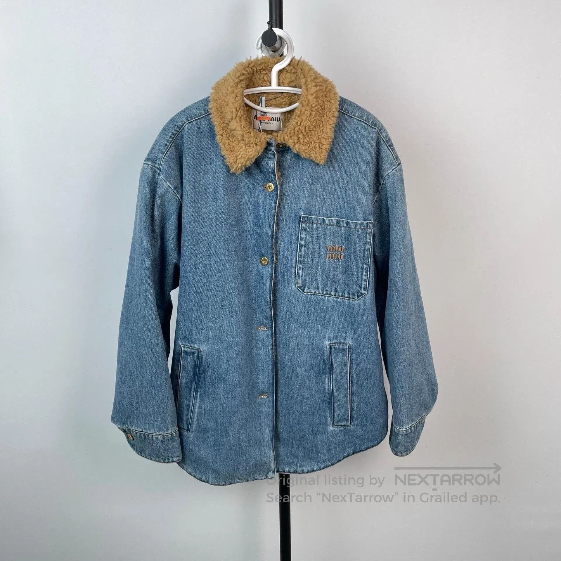 Miu Miu Miu Miu Blue Denim Jacket Size 38. Size S / US 4 / IT 40 - 1 Thumbnail