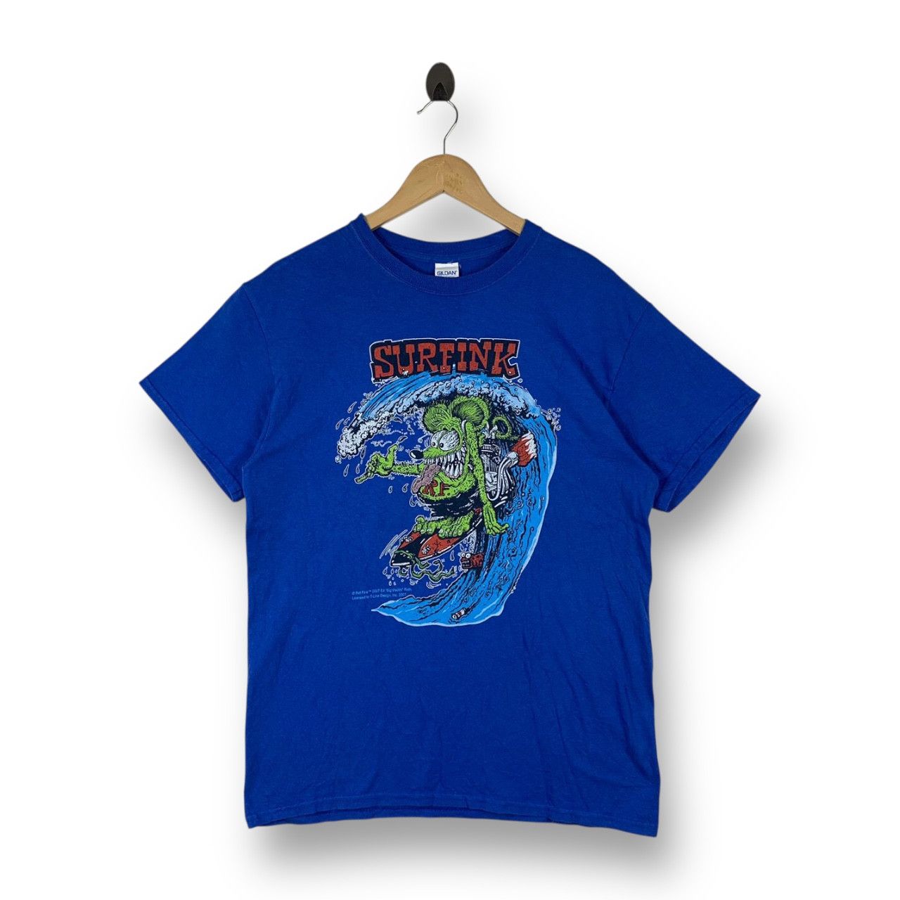 Gildan Vintage 2007 Rat Fink Ed Big Daddy Roth Surfink Tee Shirt Size US M / EU 48-50 / 2 - 1 Thumbnail