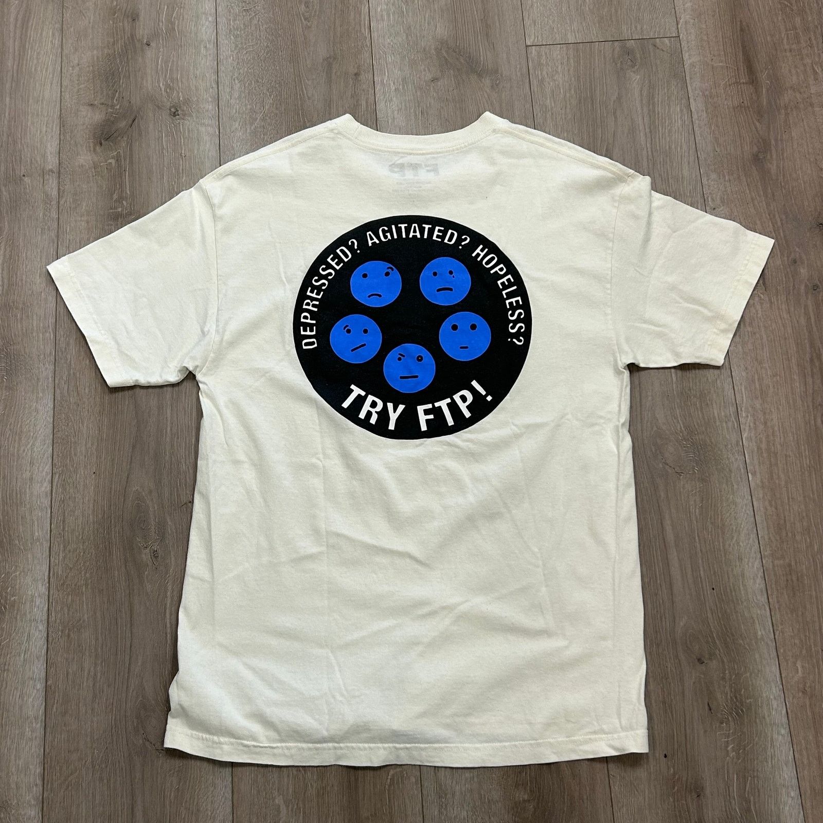 Fuck The Population FTP Depression Mentally Unstable Tee T Shirt Size Large L B4 Size US L / EU 52-54 / 3 - 5 Thumbnail