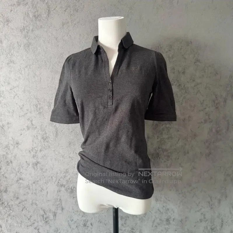 Burberry Burberry Gray Short Sleeve Polo T-Shirt. Size S / US 4 / IT 40 - 2 Thumbnail