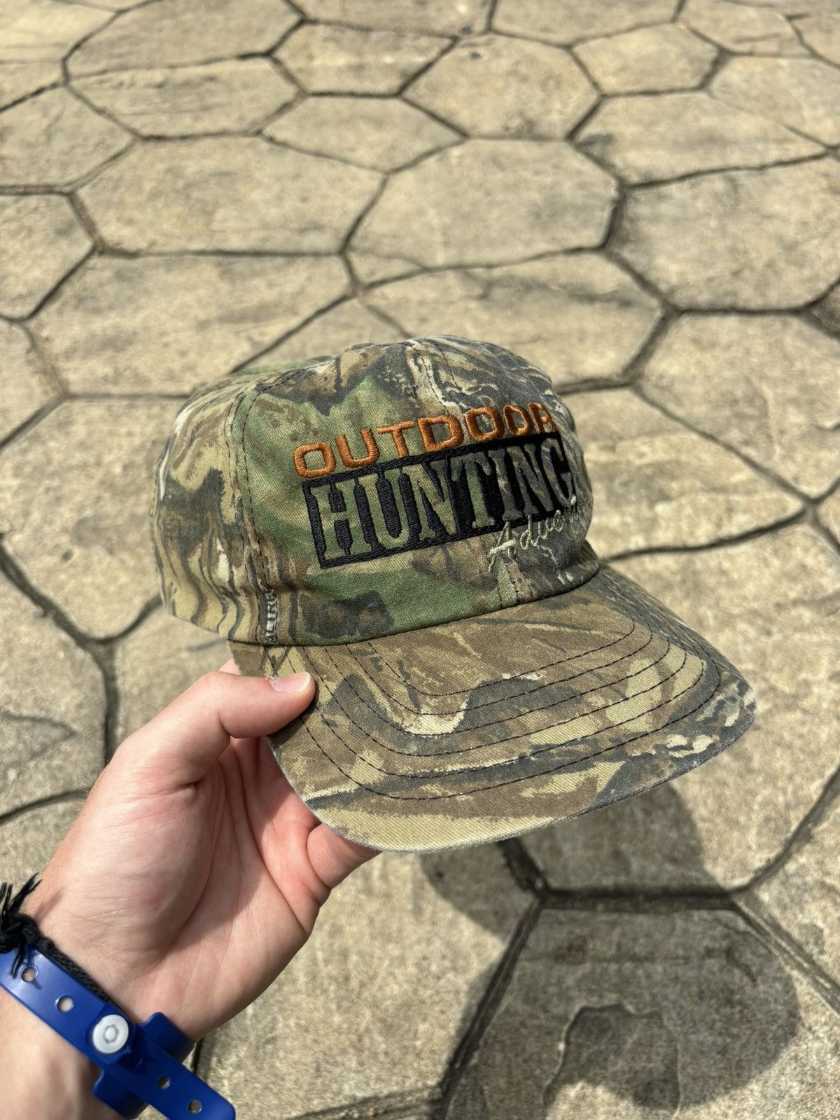 Vintage Y2K Outdoor Hunting Camo All Over Print Snapback Hat Size ONE SIZE - 1 Thumbnail