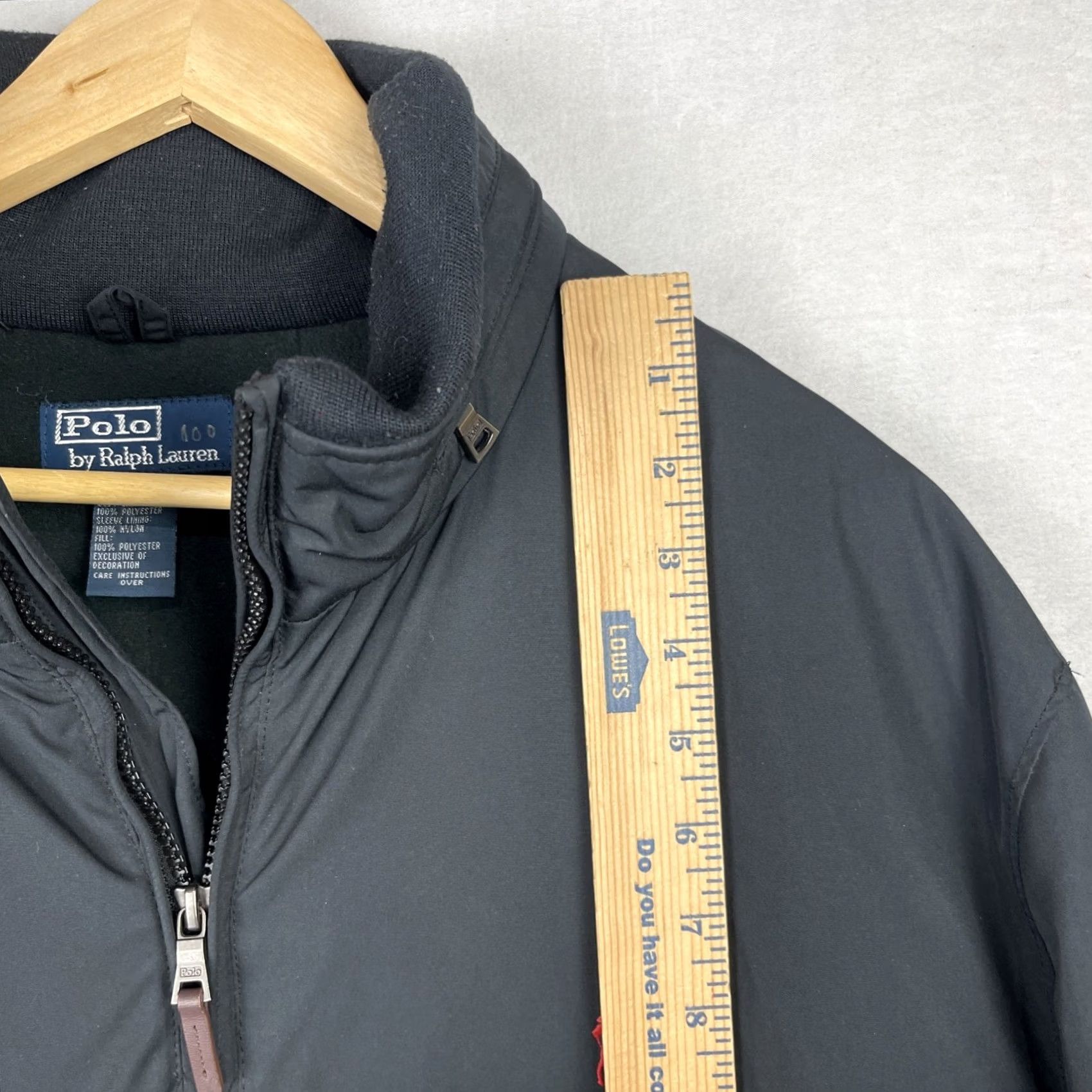 Polo Ralph Lauren VINTAGE Polo Ralph Lauren Jacket Mens XL Tall Black Hooded Lined Bomber Jacket Size US XL / EU 56 / 4 - 5 Thumbnail