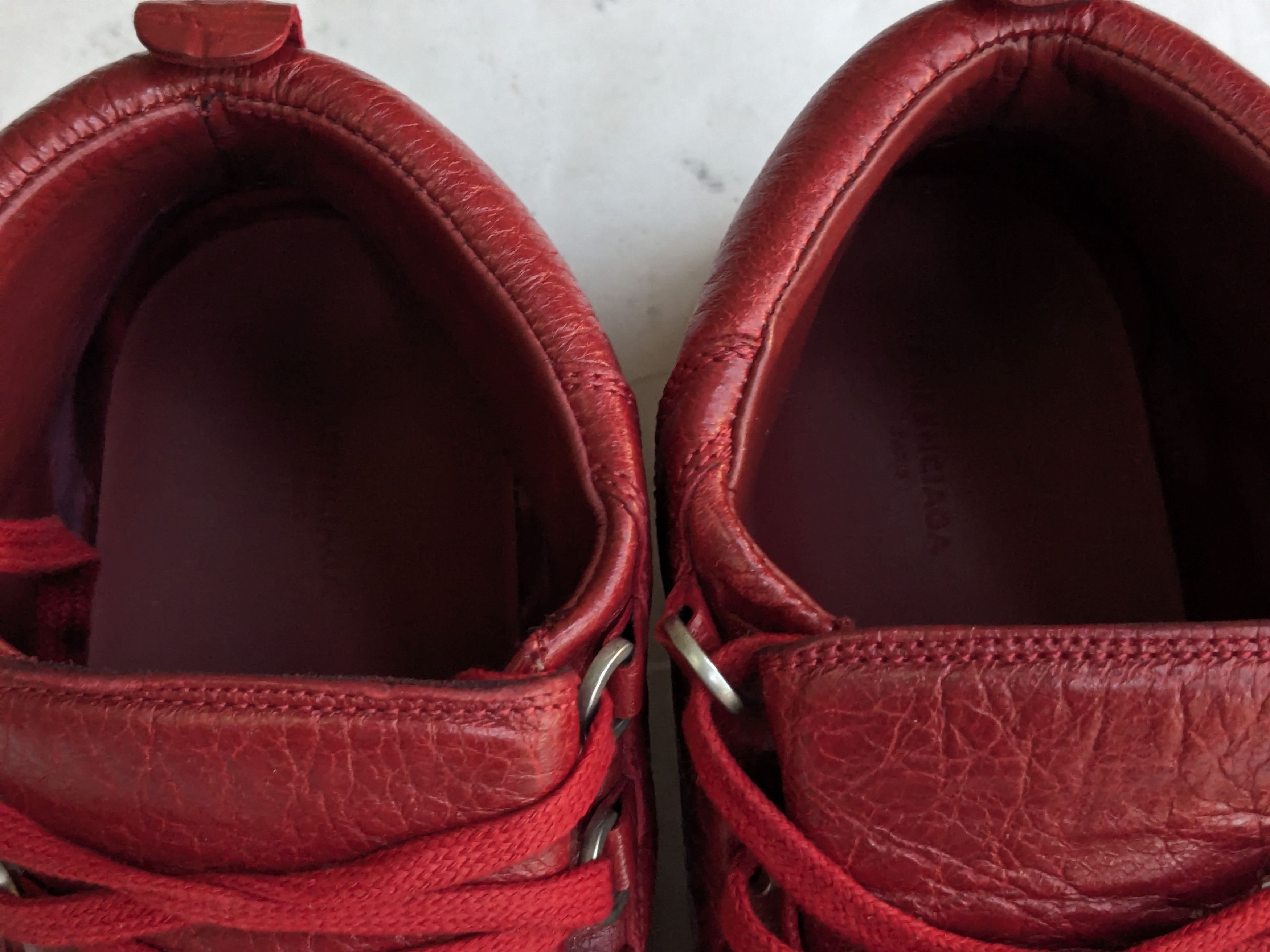 Balenciaga Balenciaga Arena Red 11 Leather High Tops Size US 11 / EU 44 - 3 Thumbnail