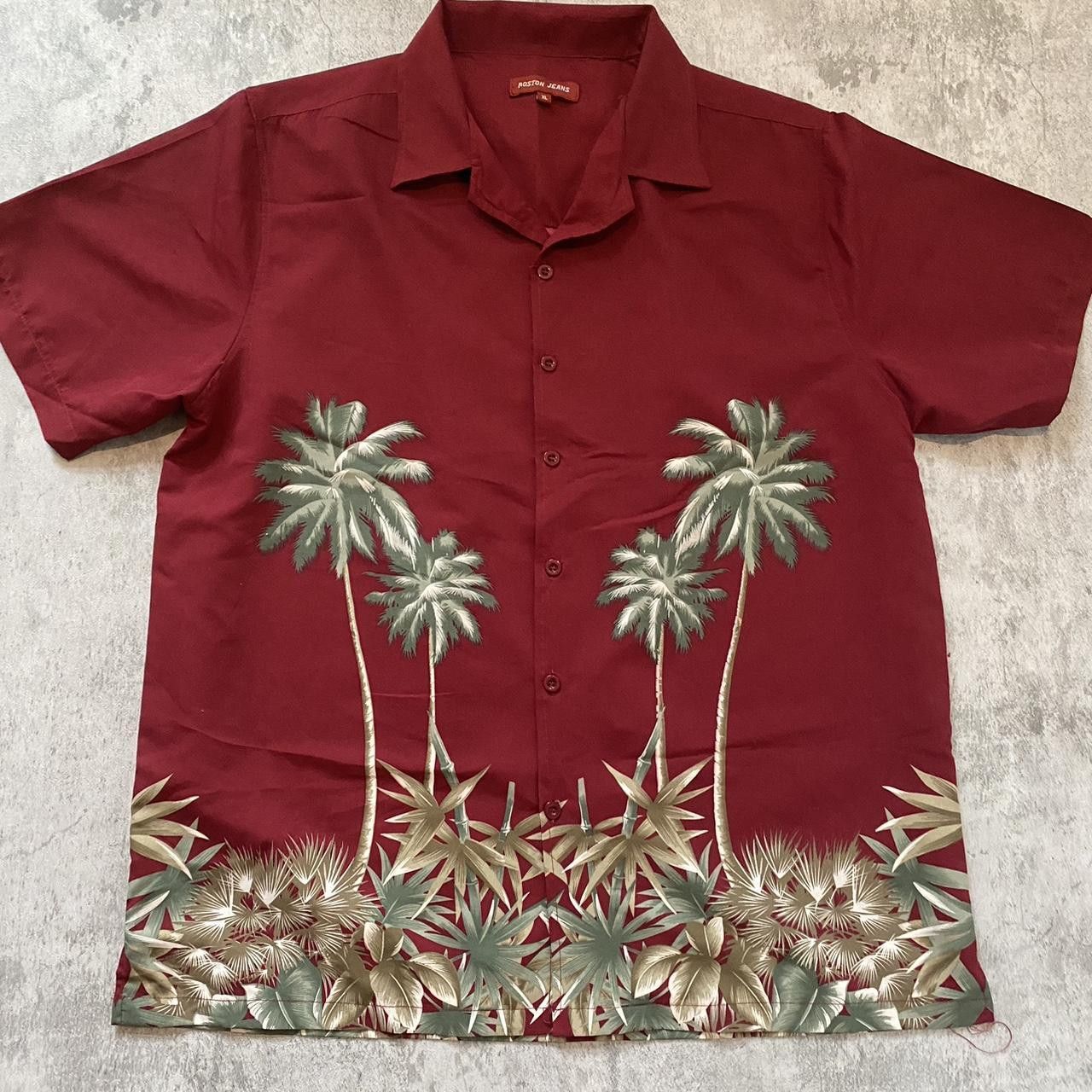 Other Red Hawaiian button-up shirt with palm Size US XL / EU 56 / 4 - 1 Thumbnail