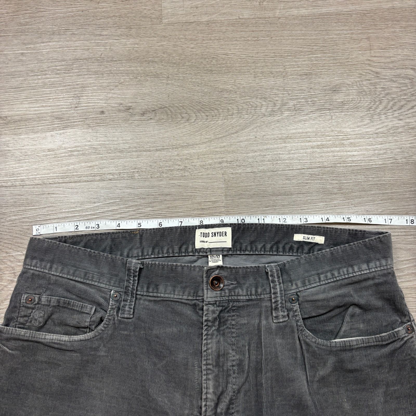 Todd Snyder Todd Snyder Slim Fit Stretch Corduroy Pants Men's 32x28 Size US 32 / EU 48 - 6 Thumbnail