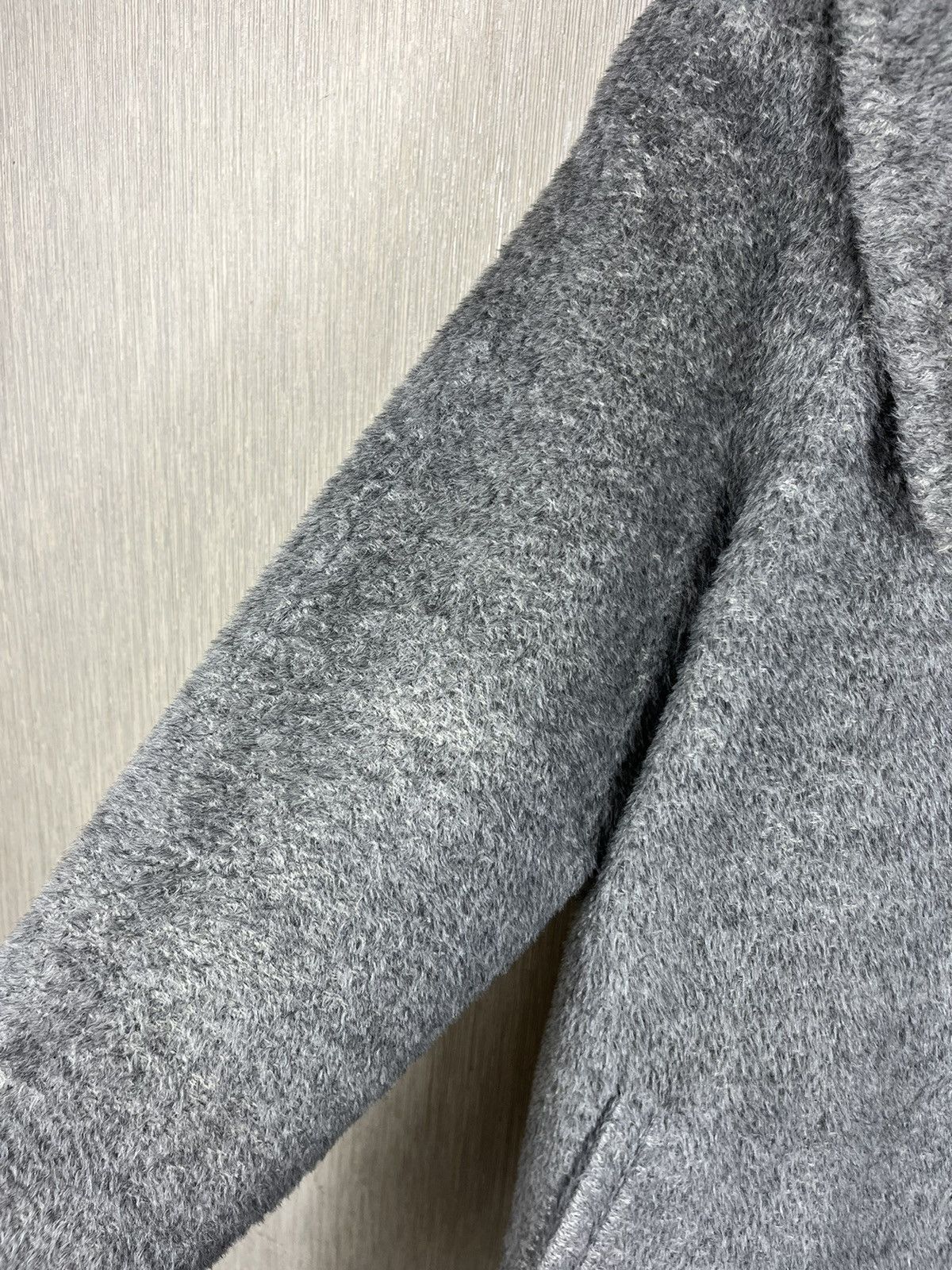 Designer × Max Mara Max Mara Studio alpaca wool coat fuzzy hairy Size M / US 6-8 / IT 42-44 - 7 Thumbnail