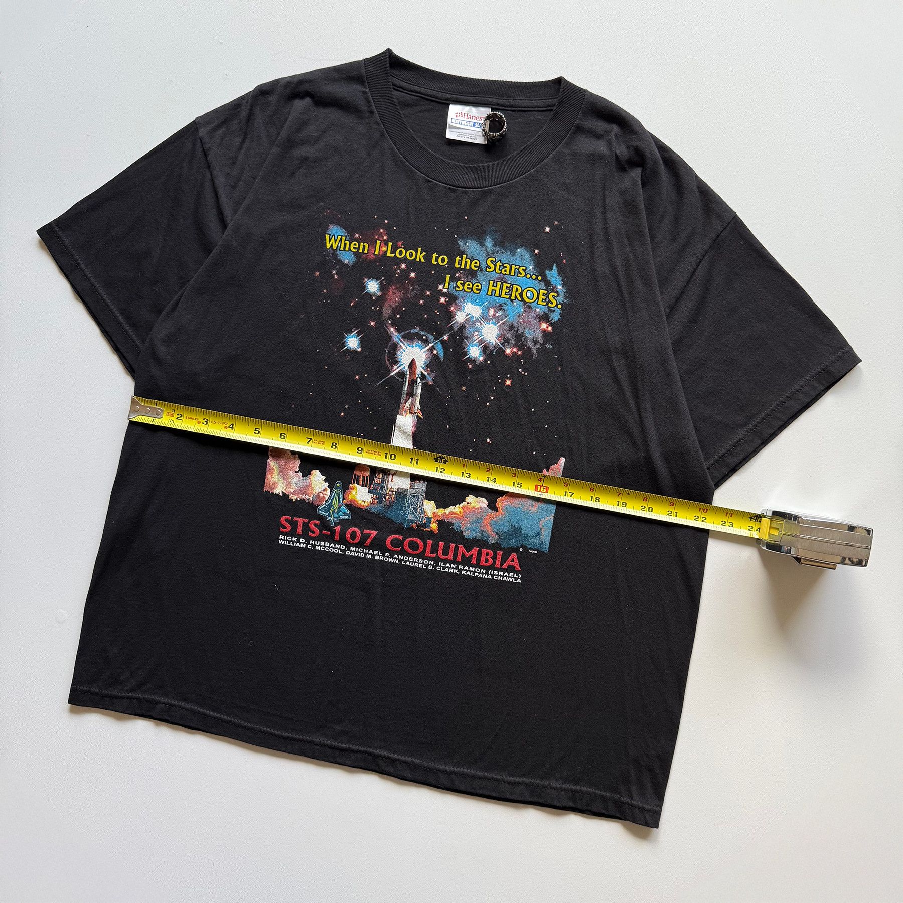 Vintage 2003 Vintage NASA STS-107 Columbia Memorial Tee (#2) Size US XL / EU 56 / 4 - 5 Thumbnail