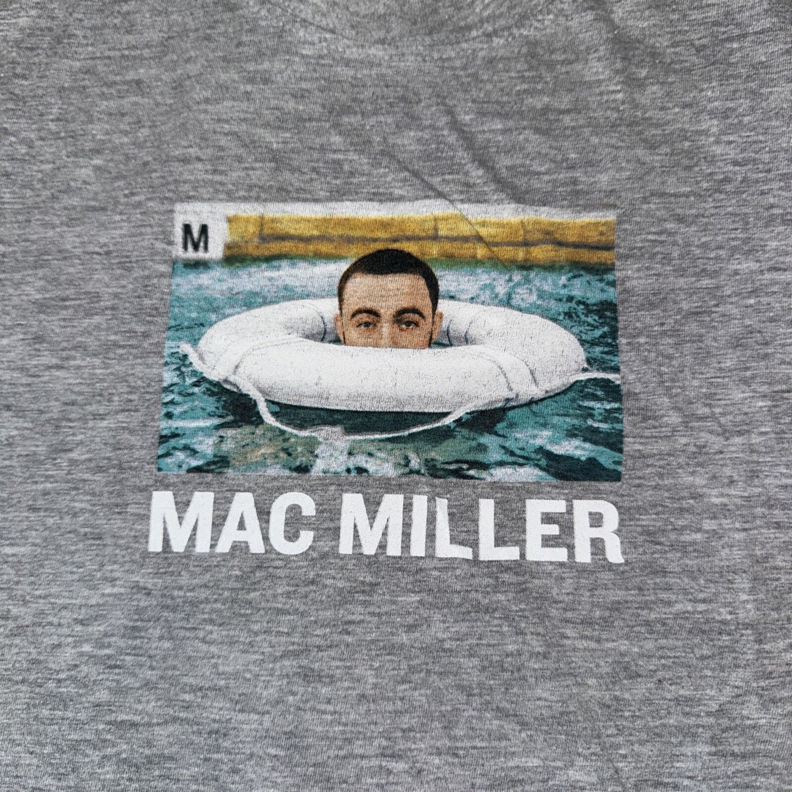 Band Tees × Rap Tees × Vintage Mac Miller T-Shirt Grey Small 17x25 Size US S / EU 44-46 / 1 - 2 Thumbnail