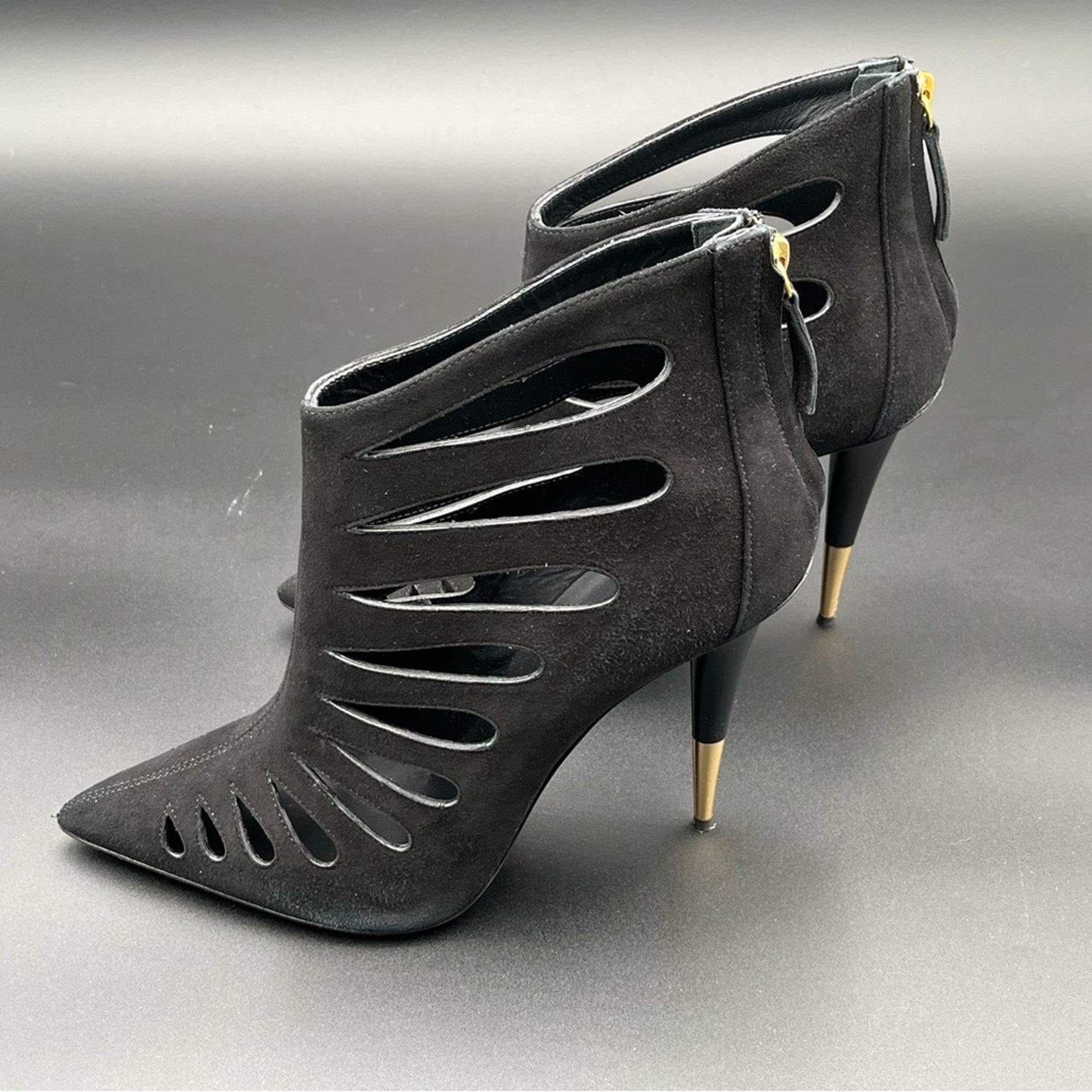 Giuseppe Zanotti Giuseppe Zanotti Black Ester Camoscio 110 Nero Pumps Heels Size US 9.5 / IT 39.5 - 3 Thumbnail