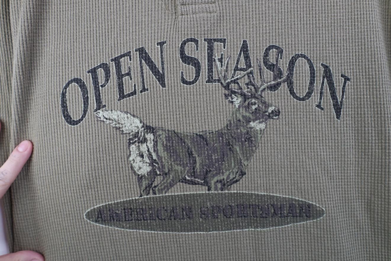Vintage Vintage Y2K Streetwear Thermal Waffle Knit Henley T-Shirt Size US XL / EU 56 / 4 - 4 Thumbnail