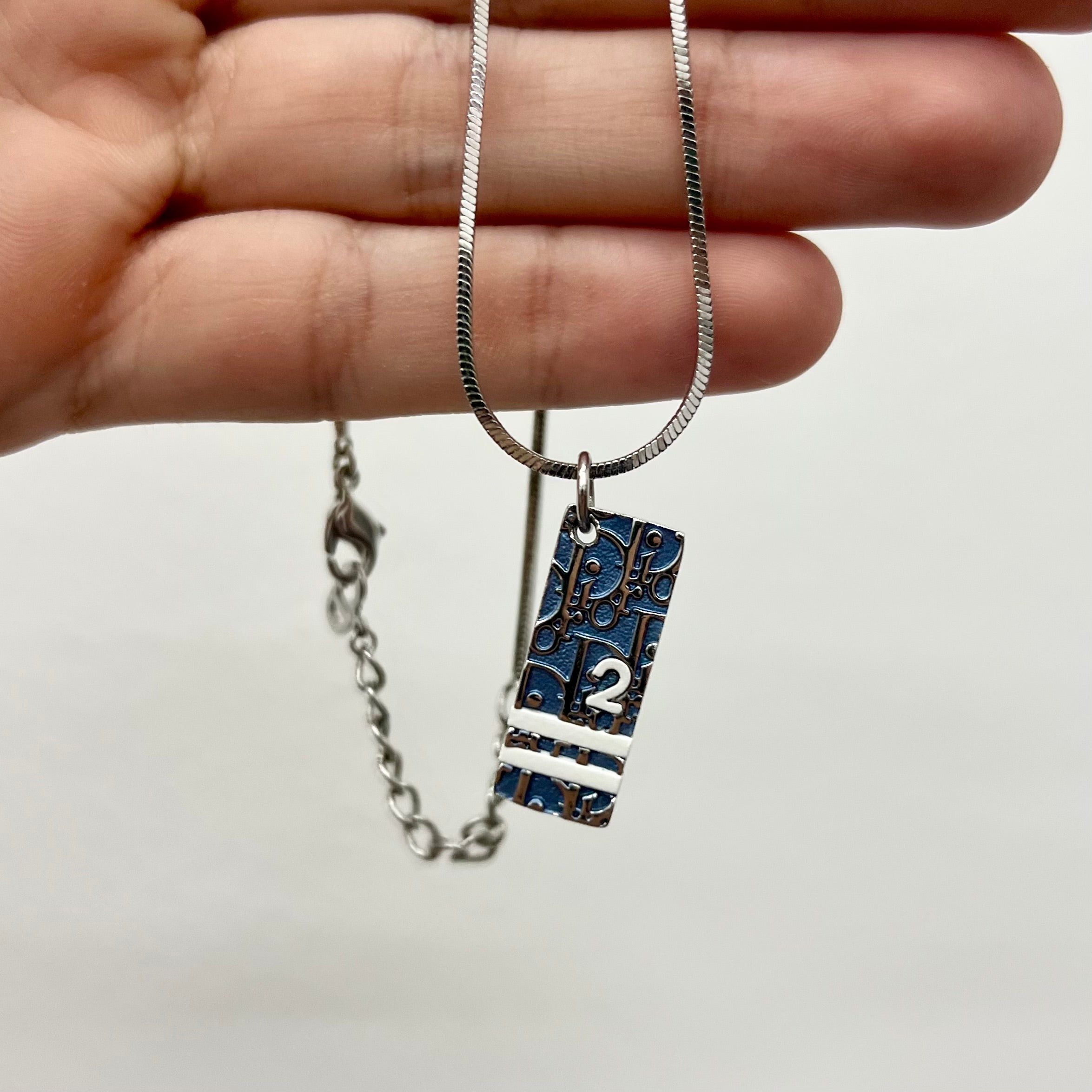 Dior Dior #2 Charm Necklace Blue Size ONE SIZE - 1 Thumbnail