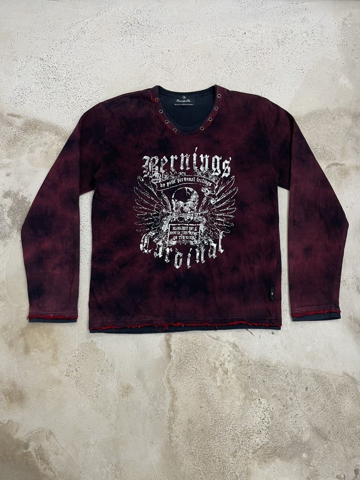Affliction Bernings Sho Affliction Layer Y2K Gothic Bleach Effect Tee Size US L / EU 52-54 / 3 - 3 Thumbnail