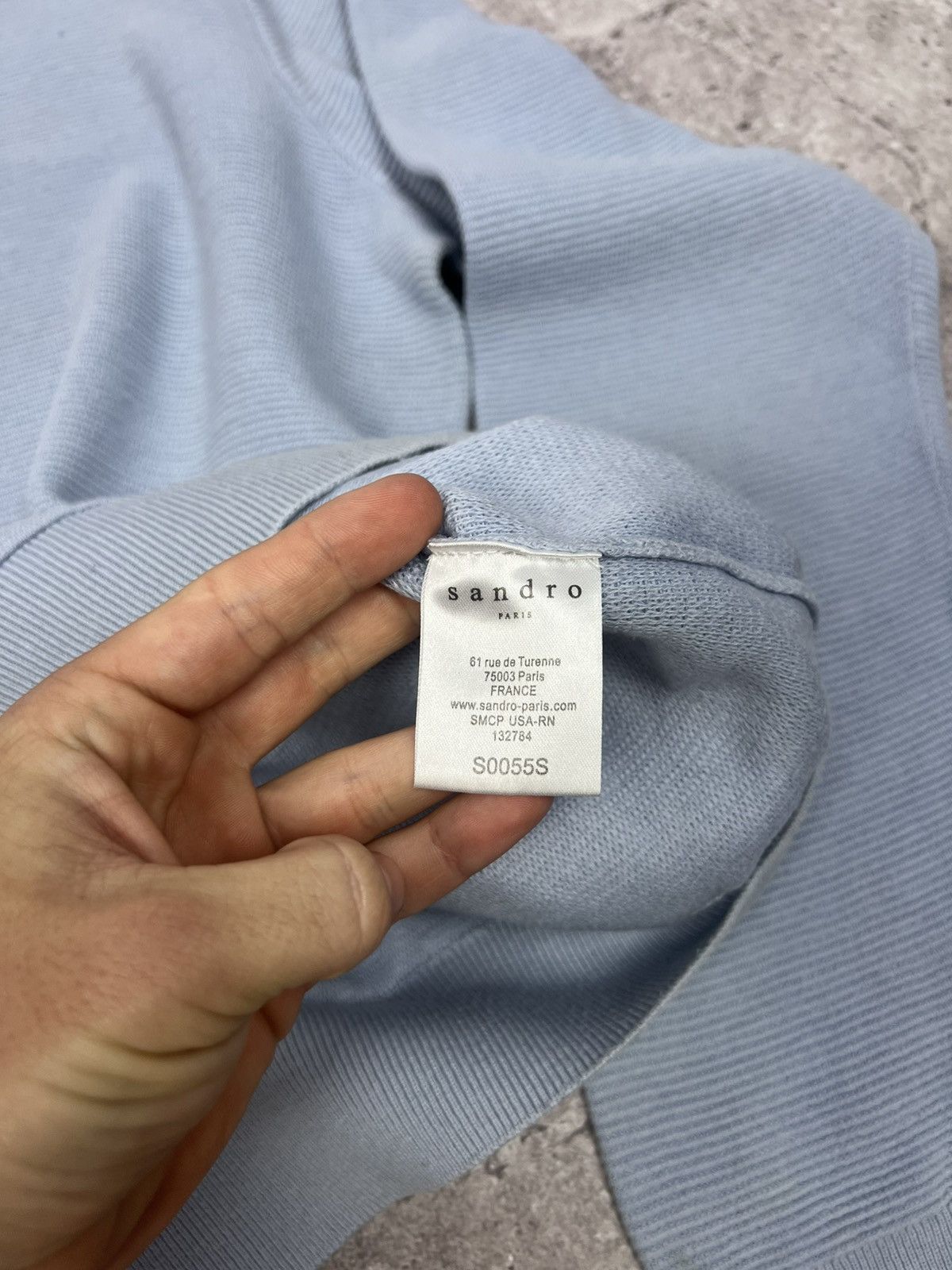 Sandro Sandro Cotton Sweater Long Sleeve Size US L / EU 52-54 / 3 - 9 Thumbnail