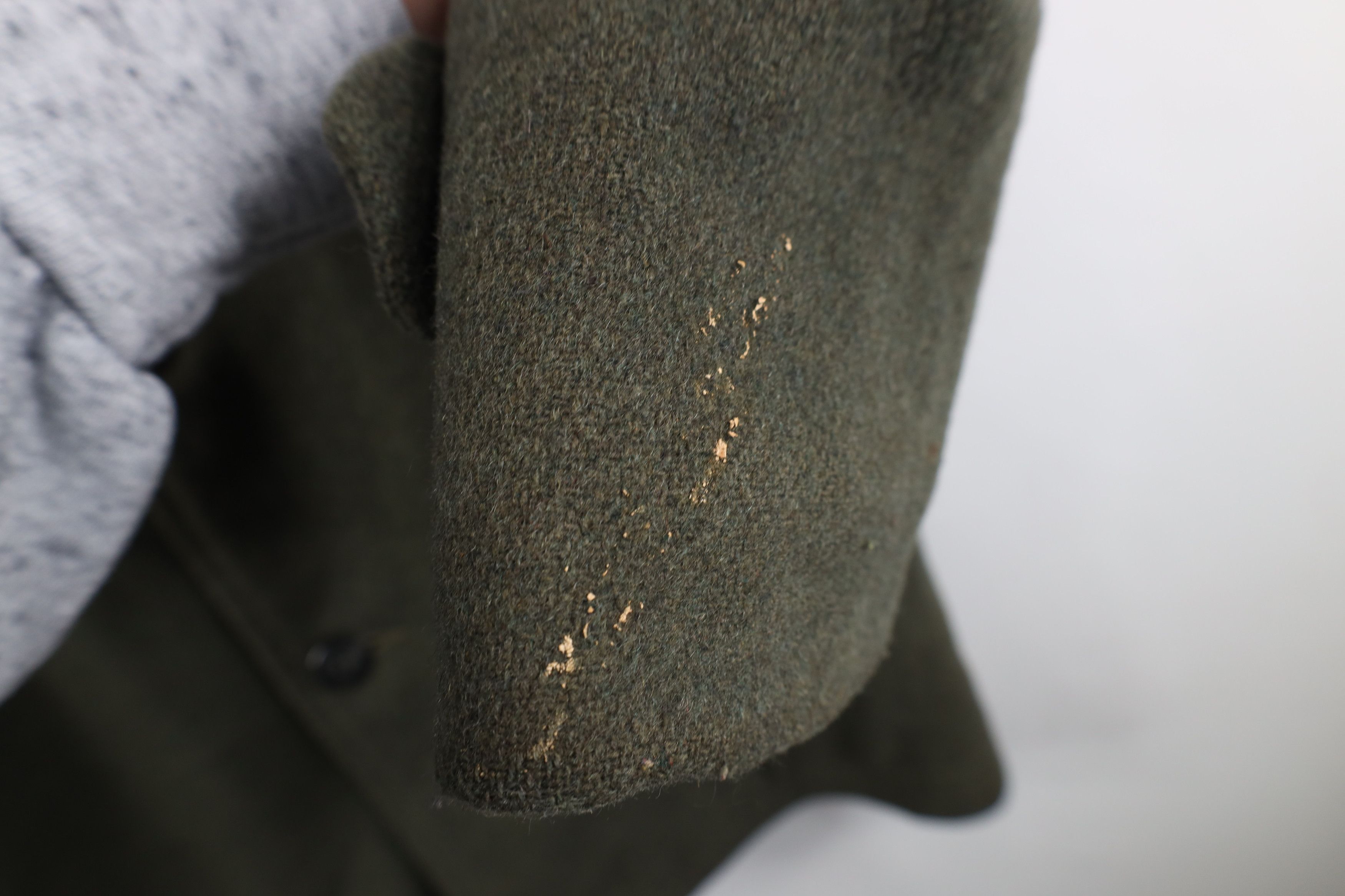 Vintage Vintage 50s Streetwear Lined Wool Duster Jacket Coat Green Size US L / EU 52-54 / 3 - 6 Thumbnail