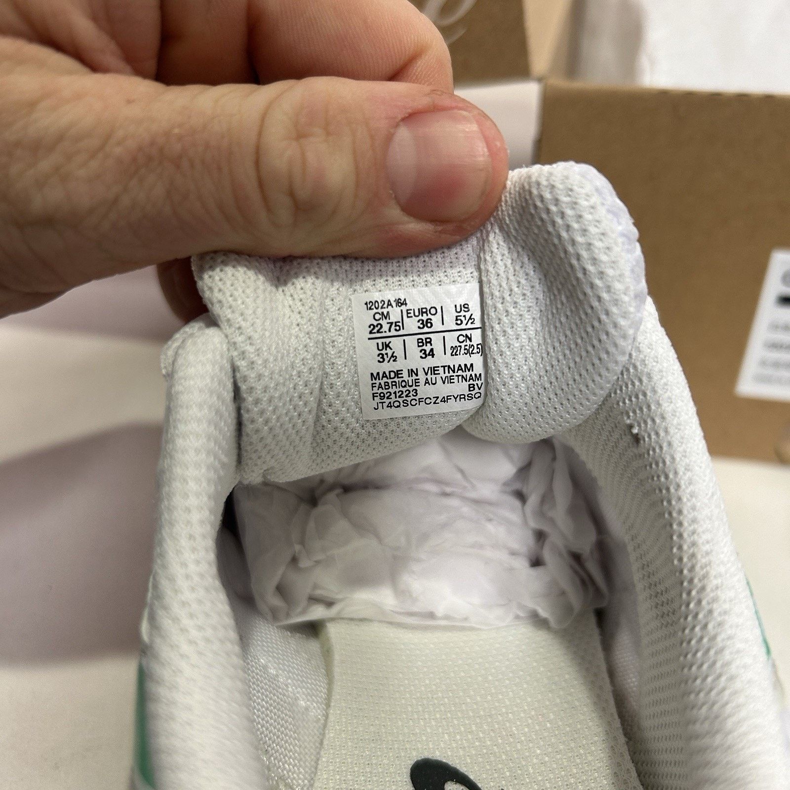 Asics ASICS Gel-1130 “White Malachite Green” Size US 5.5 / IT 35.5 - 5 Thumbnail