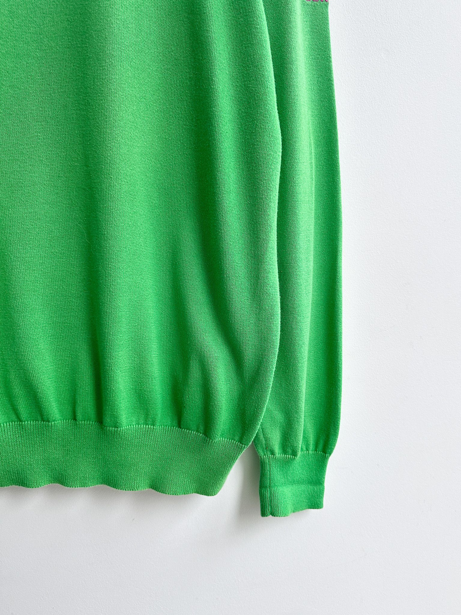 Polo Ralph Lauren Polo Ralph Lauren Green Half Zip Jumper Sweater Pullover Size US L / EU 52-54 / 3 - 6 Thumbnail