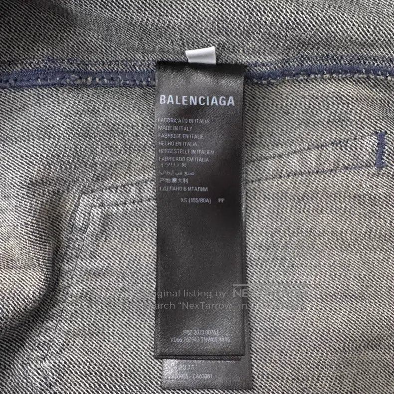 Balenciaga Balenciaga Reversed Patchwork Denim Jacket Size US XS / EU 42 / 0 - 4 Thumbnail
