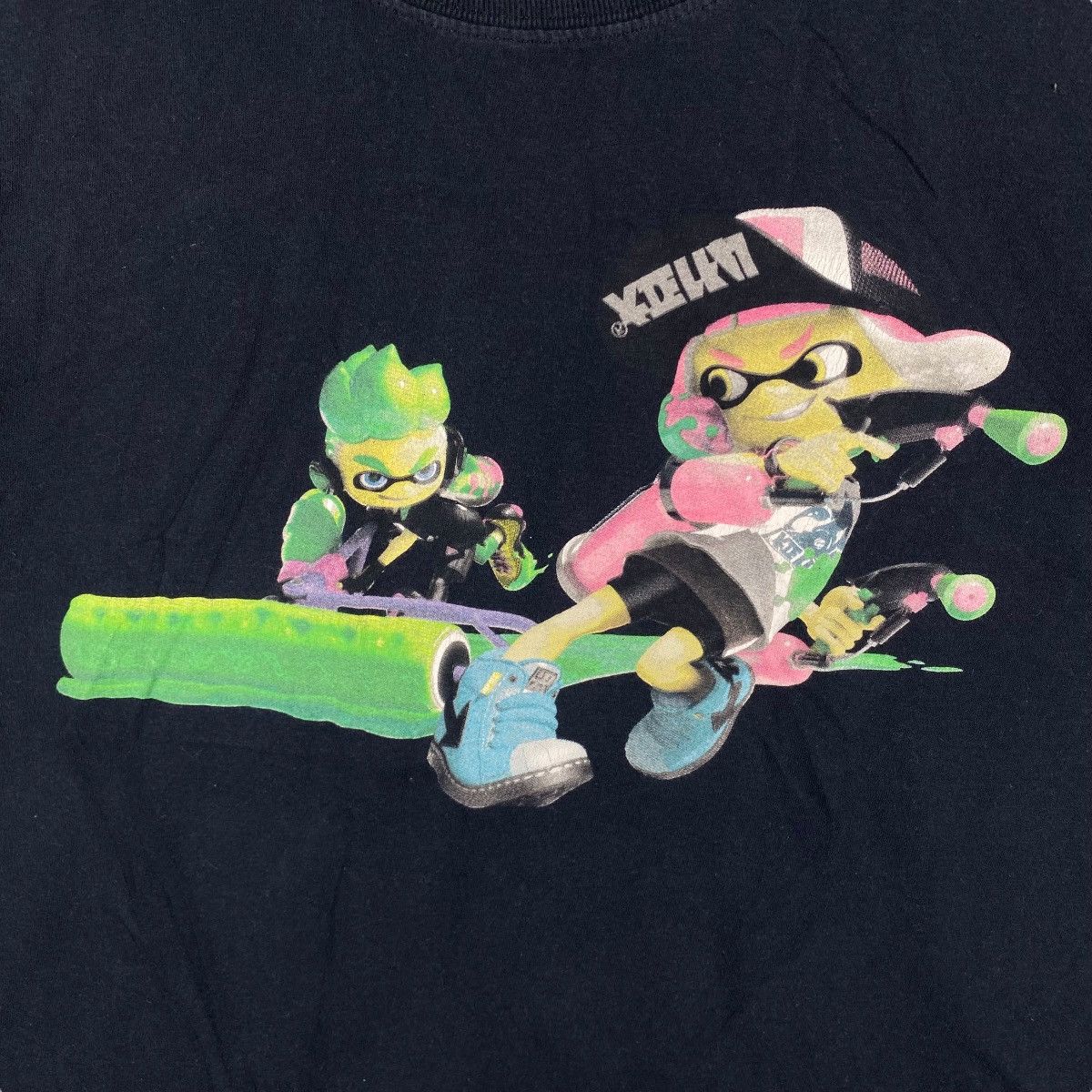 Nintendo × Vintage Vintage SPLATOON 2 Nintendo Switch Graphic Game Tee Shirt Size US M / EU 48-50 / 2 - 2 Thumbnail