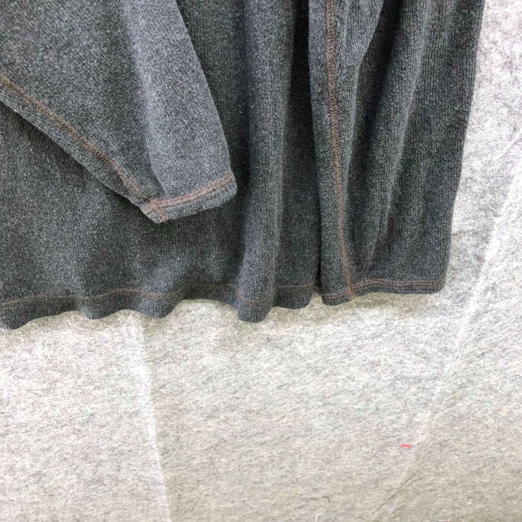Quiksilver Quiksilver Editions Men's Long Sleeve Gray Thermal Crewneck T-Shirt Size L Size US L / EU 52-54 / 3 - 6 Thumbnail