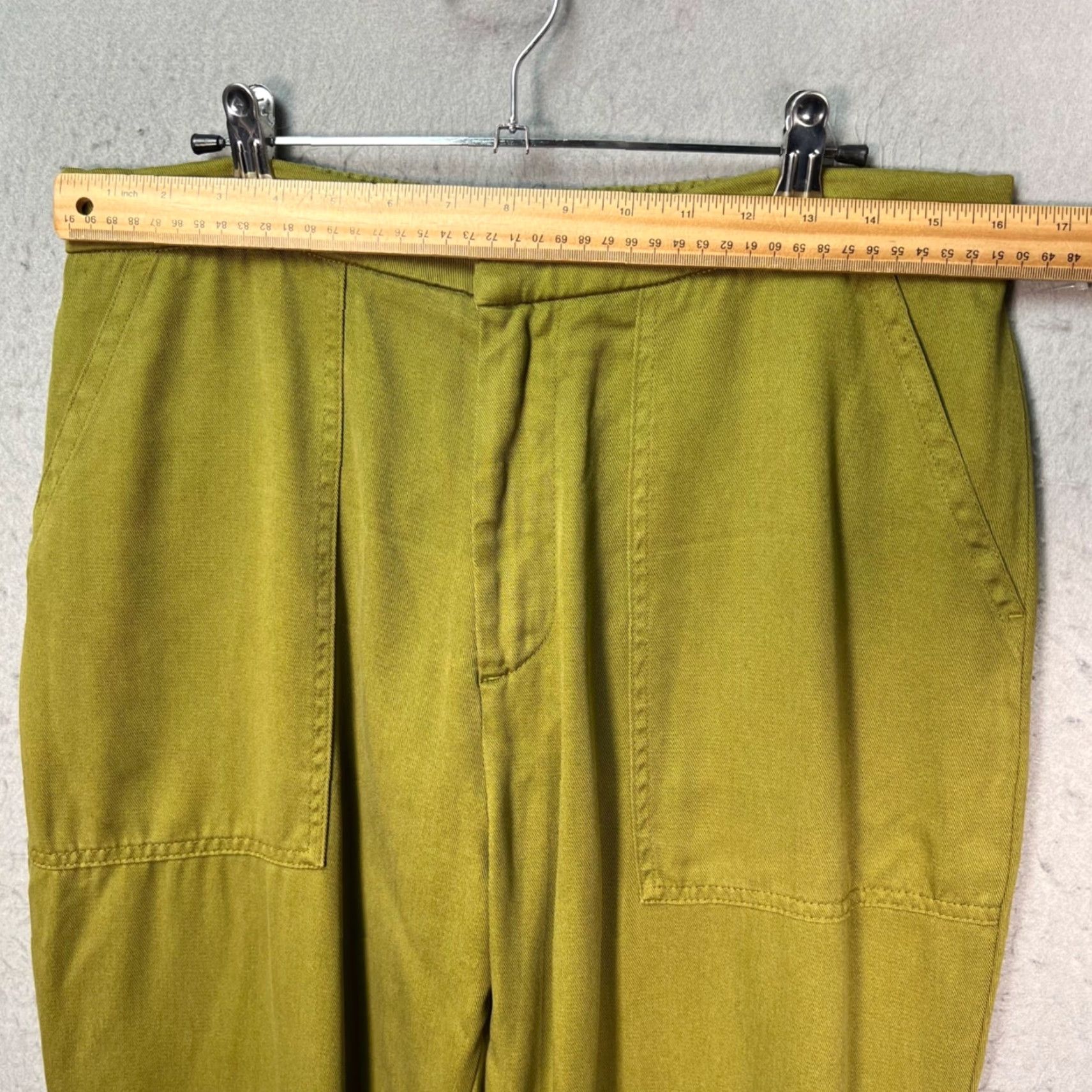 Olive Officine Generale Pants Mens Size 50 Olive Green Lyocell Cotton Utility Chino Straight Front Pockets Casual 33 in Waist生 Size US 34 / EU 50 - 5 Thumbnail