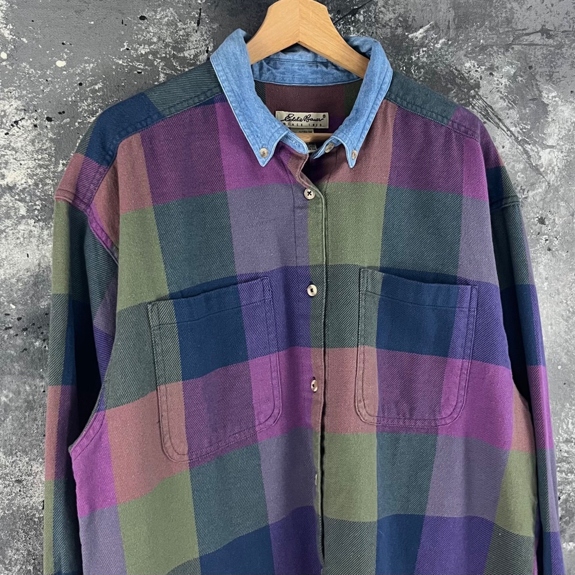 Eddie Bauer × Vintage Vintage 90’e Eddie Bauer button shirt Size US L / EU 52-54 / 3 - 2 Thumbnail