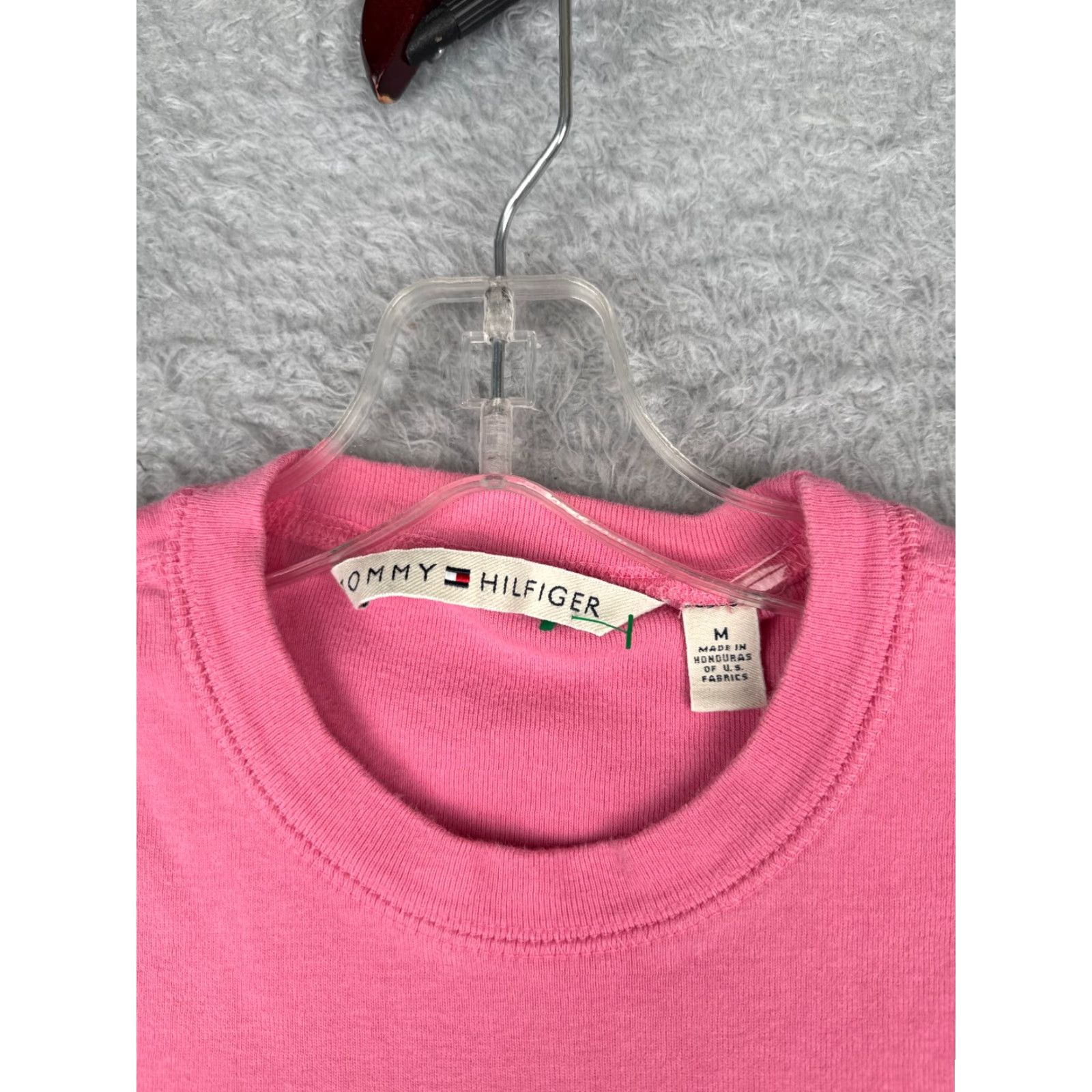 Tommy Hilfiger Tommy Hilfiger Shirt Teens M Pink Cotton Short Sleeve Crew Neck Logo Size M / US 6-8 / IT 42-44 - 7 Thumbnail