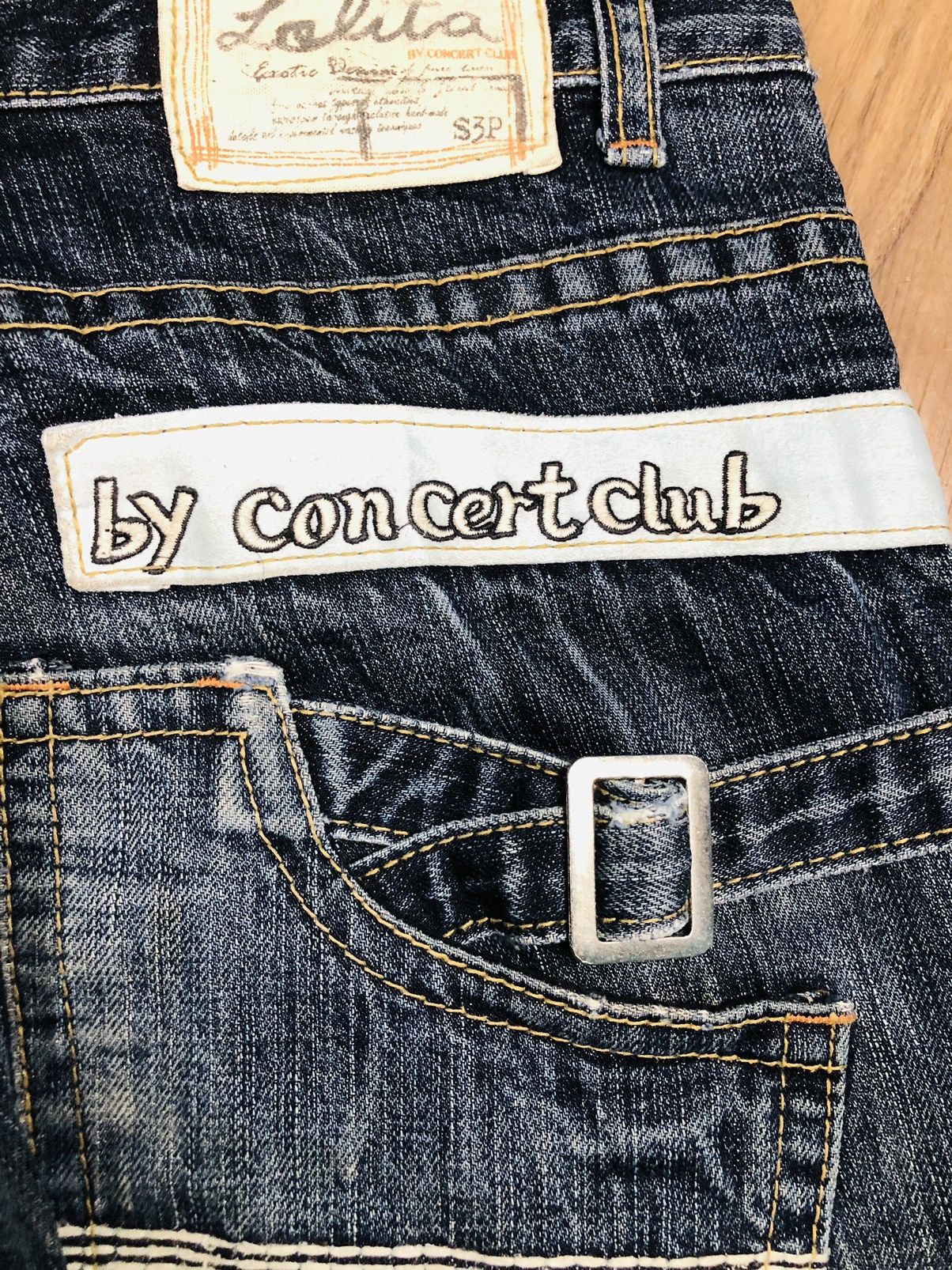If Six Was Nine Lolita Jeans Y2K Distressed Bootcut/Flare Denim (Rare) (40) Size 32" / US 10 / IT 46 - 20 Thumbnail