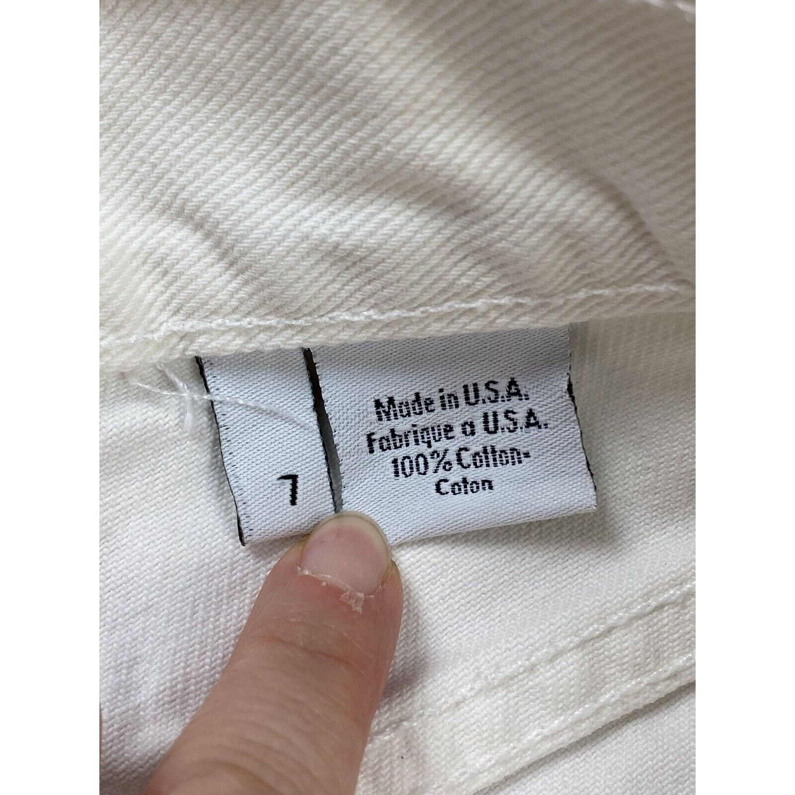 Calvin Klein Calvin Klein Jeans High Rise White Denim Shorts USA 90's Size 27" / US 4 / IT 40 - 4 Thumbnail