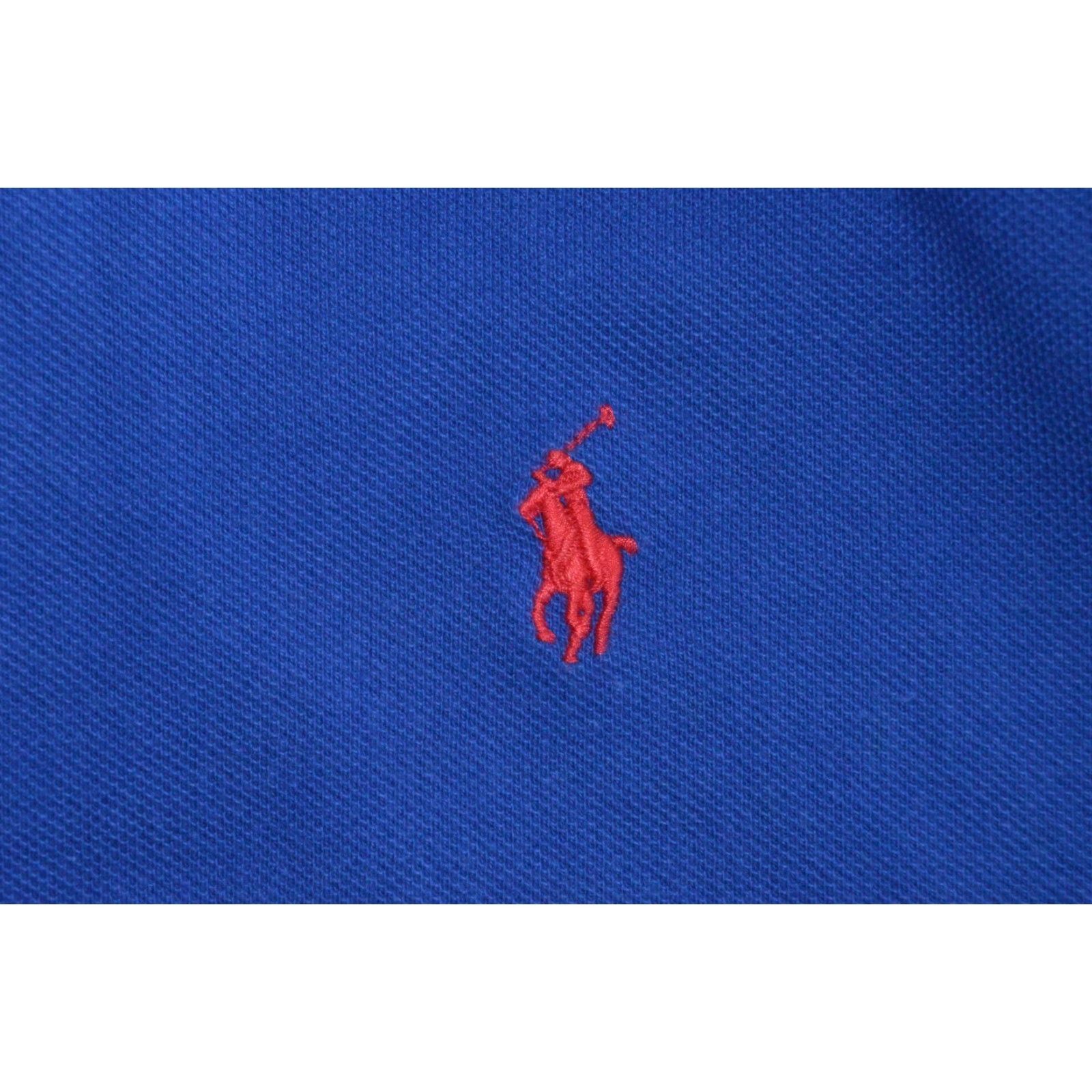 Ralph Lauren Ralph Lauren Polo Shirt Polo SS Men XL Royal Blue Cotton Knit Embroidered Pony Logo Solid Short Sleeve Classic Col ar? Size US XL / EU 56 / 4 - 4 Thumbnail