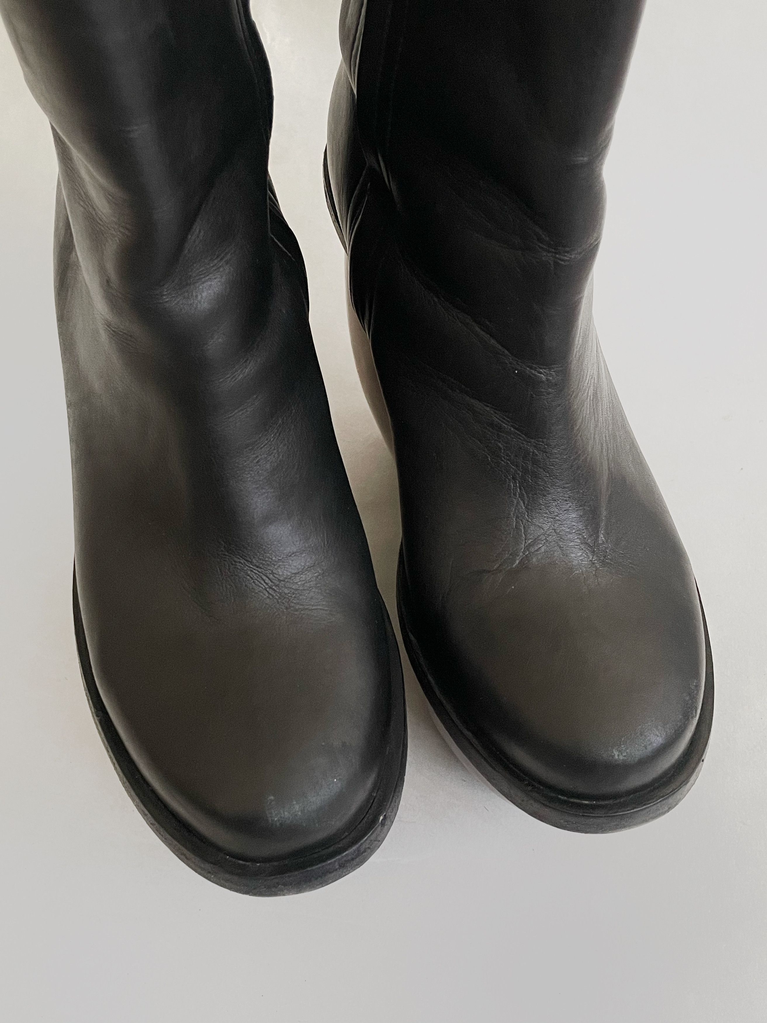 & Other Stories &other stories leather/wood Avant-garde platform boots Size US 8 / IT 38 - 9 Thumbnail