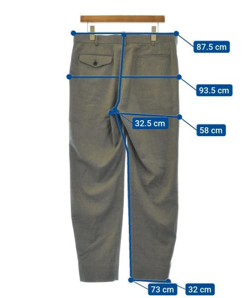 Comme des Garcons Homme Deux Casual Pants Slacks Plain Zipper Polyester Wool Gray Size US 34 / EU 50 - 3 Thumbnail
