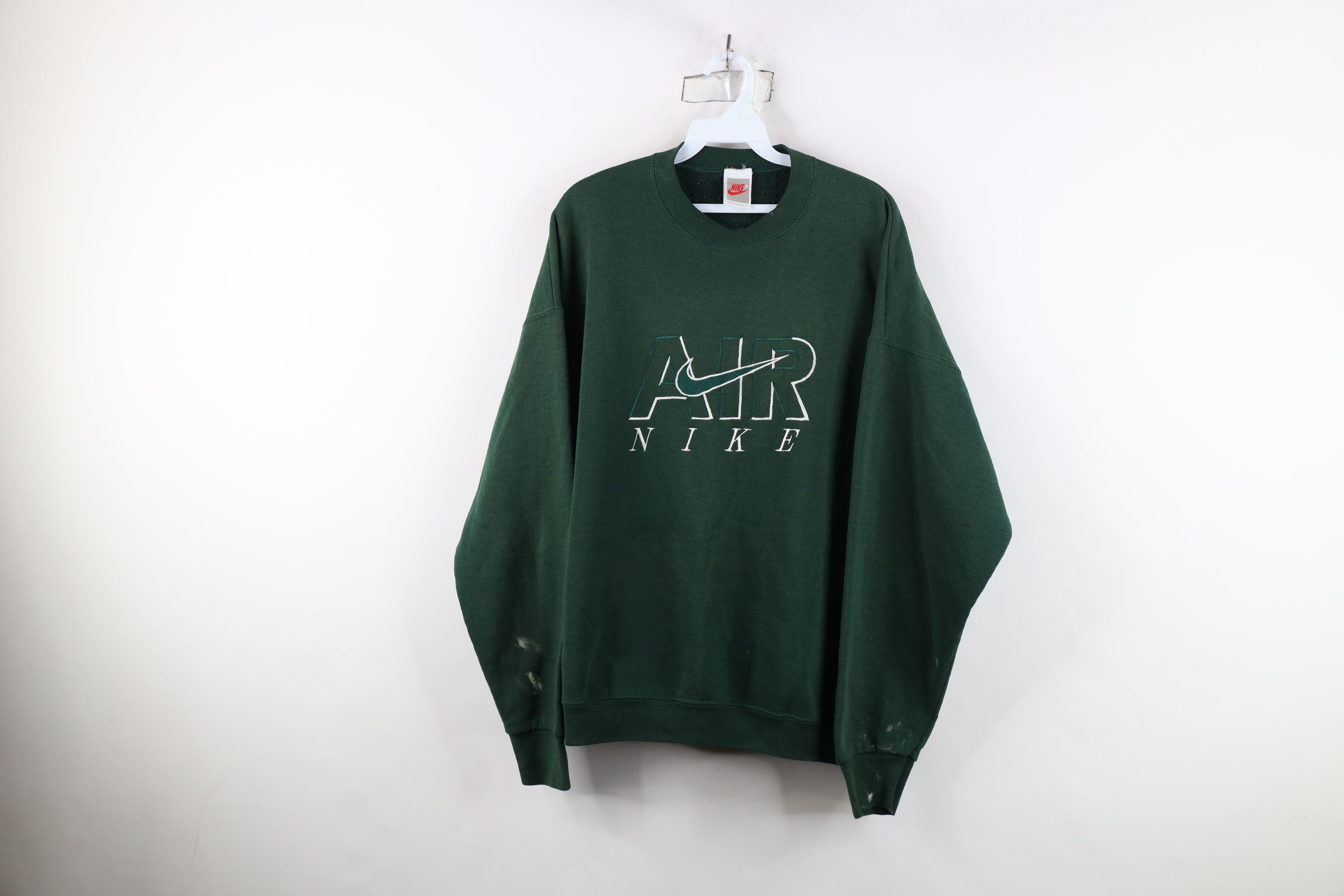 Nike Vintage 90s Nike Air Spell Big Logo Boxy Fit Sweatshirt USA Size US L / EU 52-54 / 3 - 1 Thumbnail