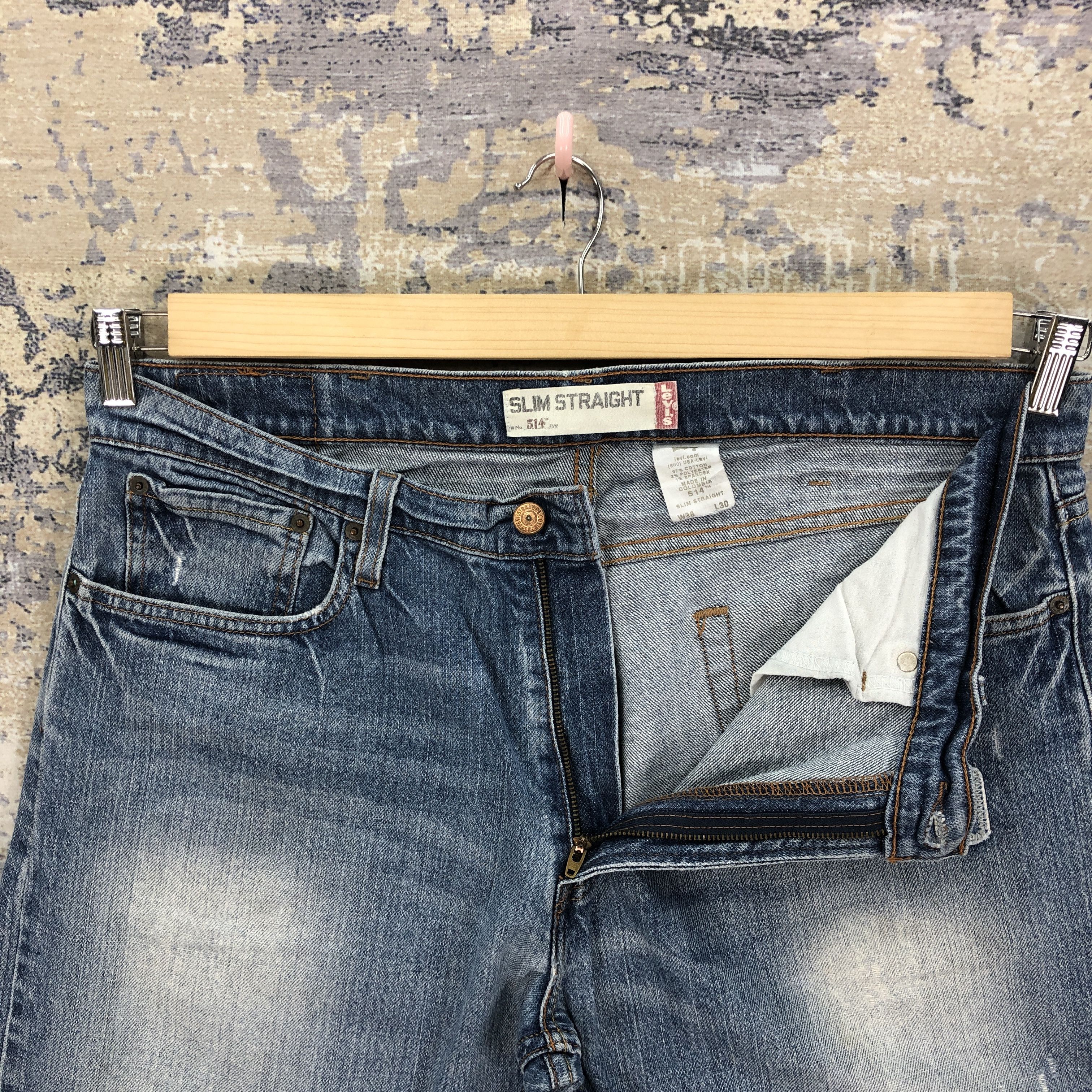 Levi's Vintage Distressed Levis 514 Jeans Levi's Light Wash Denim Size US 36 / EU 52 - 6 Thumbnail
