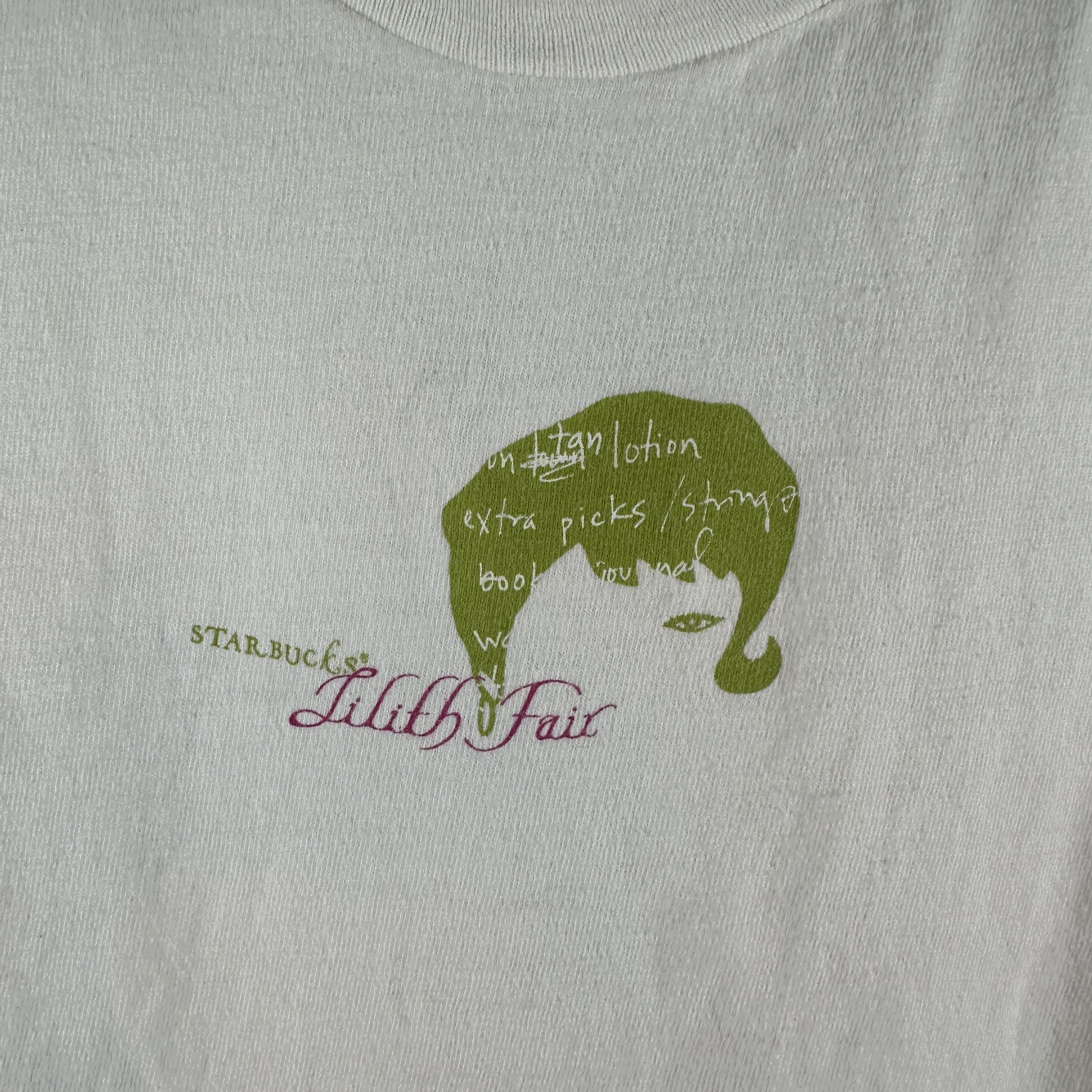 Vintage ​Vintage 1998 Starbucks Lilith Fair Music Festival T-shirt Size US L / EU 52-54 / 3 - 2 Thumbnail